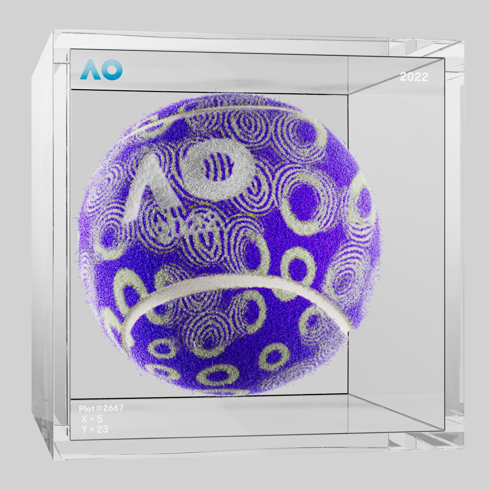 The Australian Open - The Australian Open Art Ball - AO Art Ball #2846 - NFT # 2846
