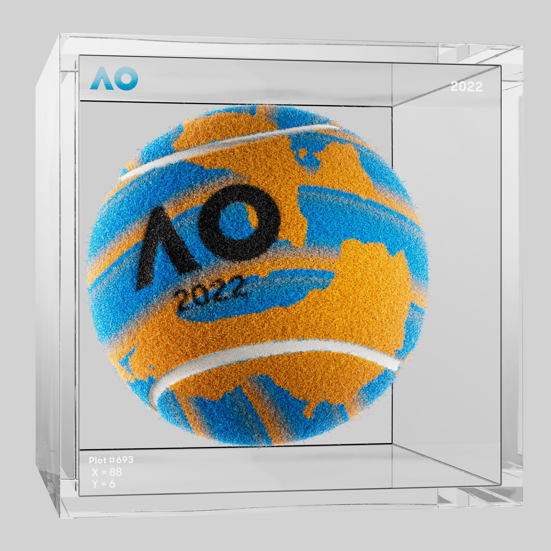 The Australian Open - The Australian Open Art Ball - AO Art Ball #285 - NFT # 285