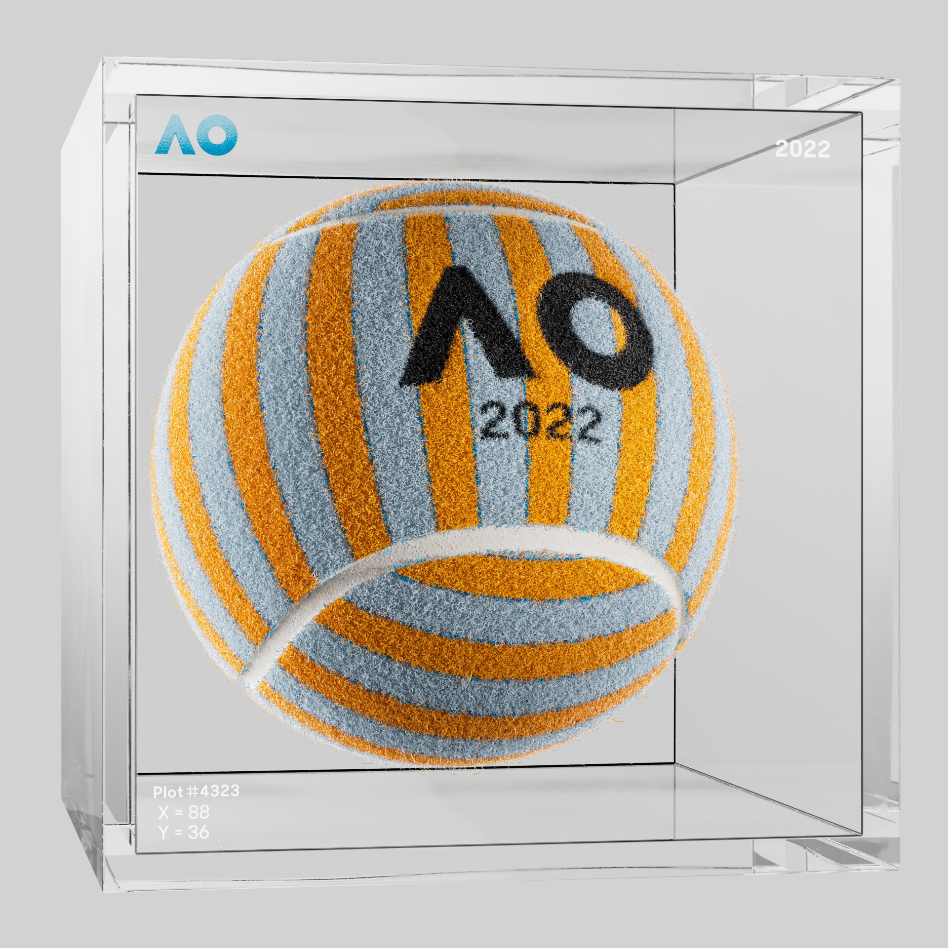 The Australian Open - The Australian Open Art Ball - AO Art Ball #2850 - NFT # 2850