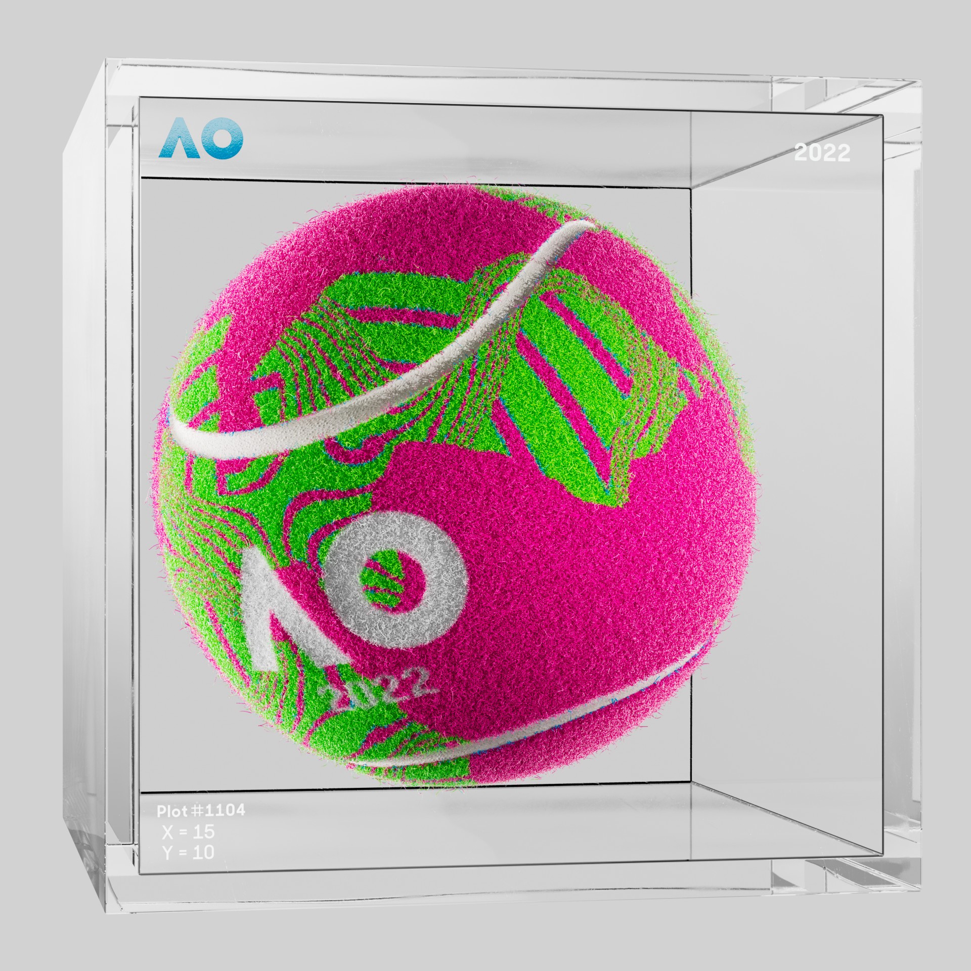 The Australian Open - The Australian Open Art Ball - AO Art Ball #2851 - NFT # 2851