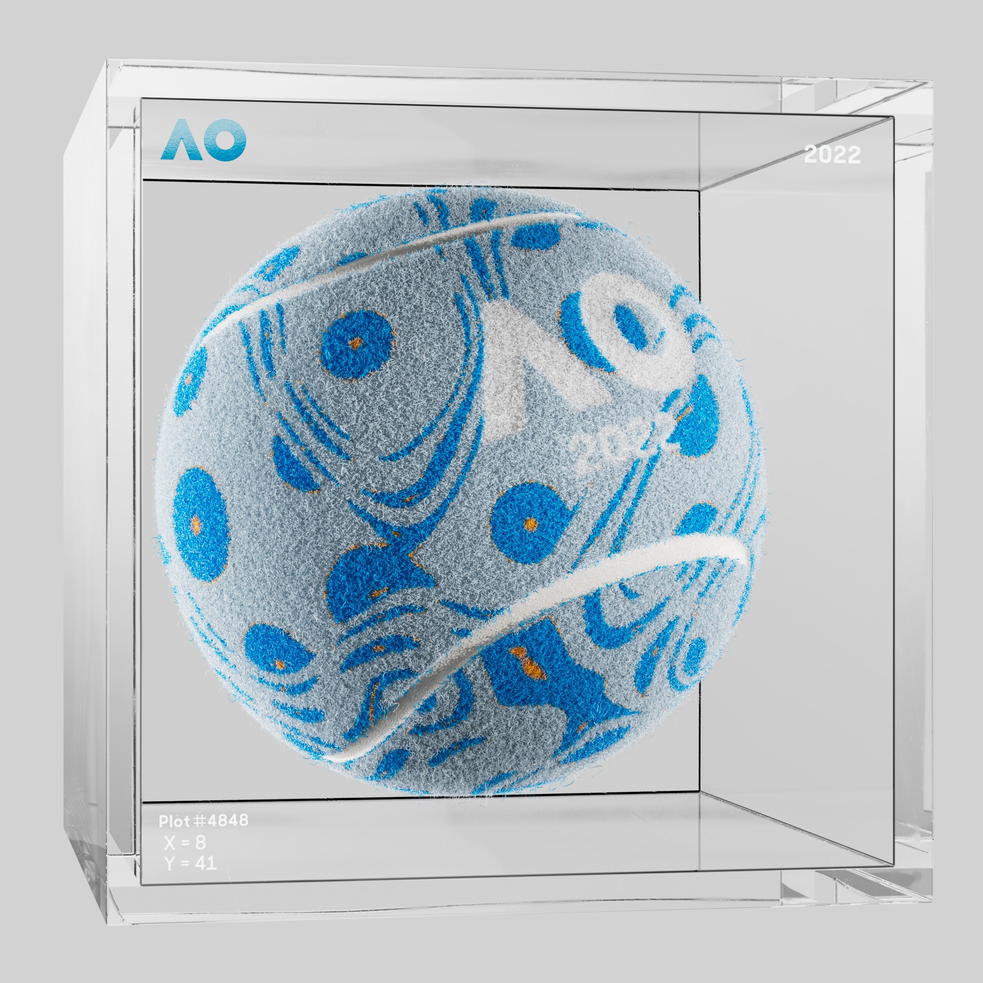 The Australian Open - The Australian Open Art Ball - AO Art Ball #2852 - NFT # 2852