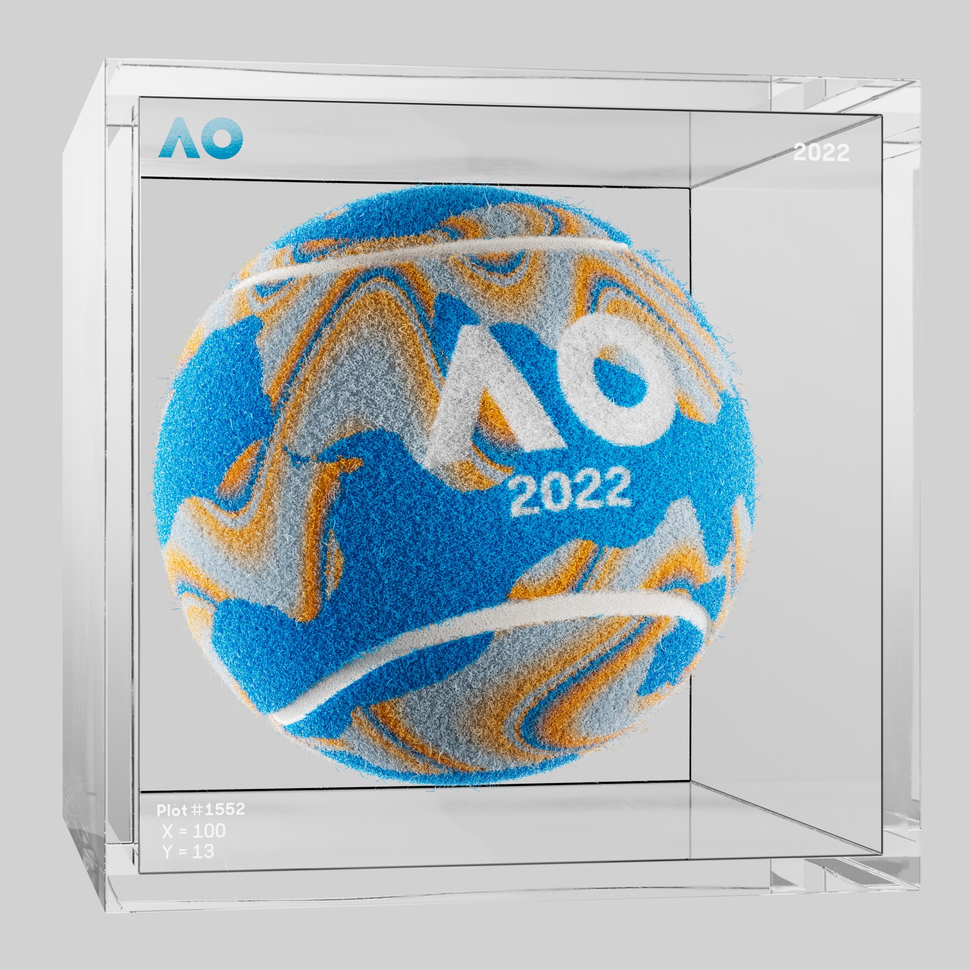 The Australian Open - The Australian Open Art Ball - AO Art Ball #2856 - NFT # 2856