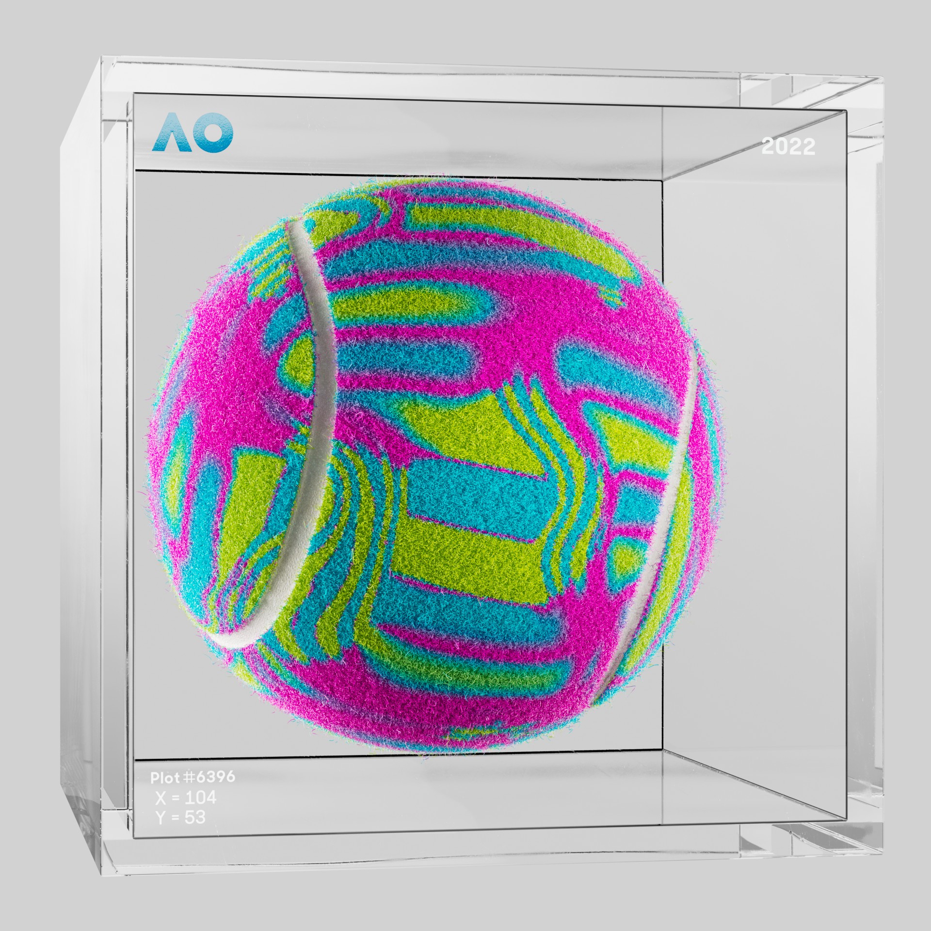 The Australian Open - The Australian Open Art Ball - AO Art Ball #286 - NFT # 286