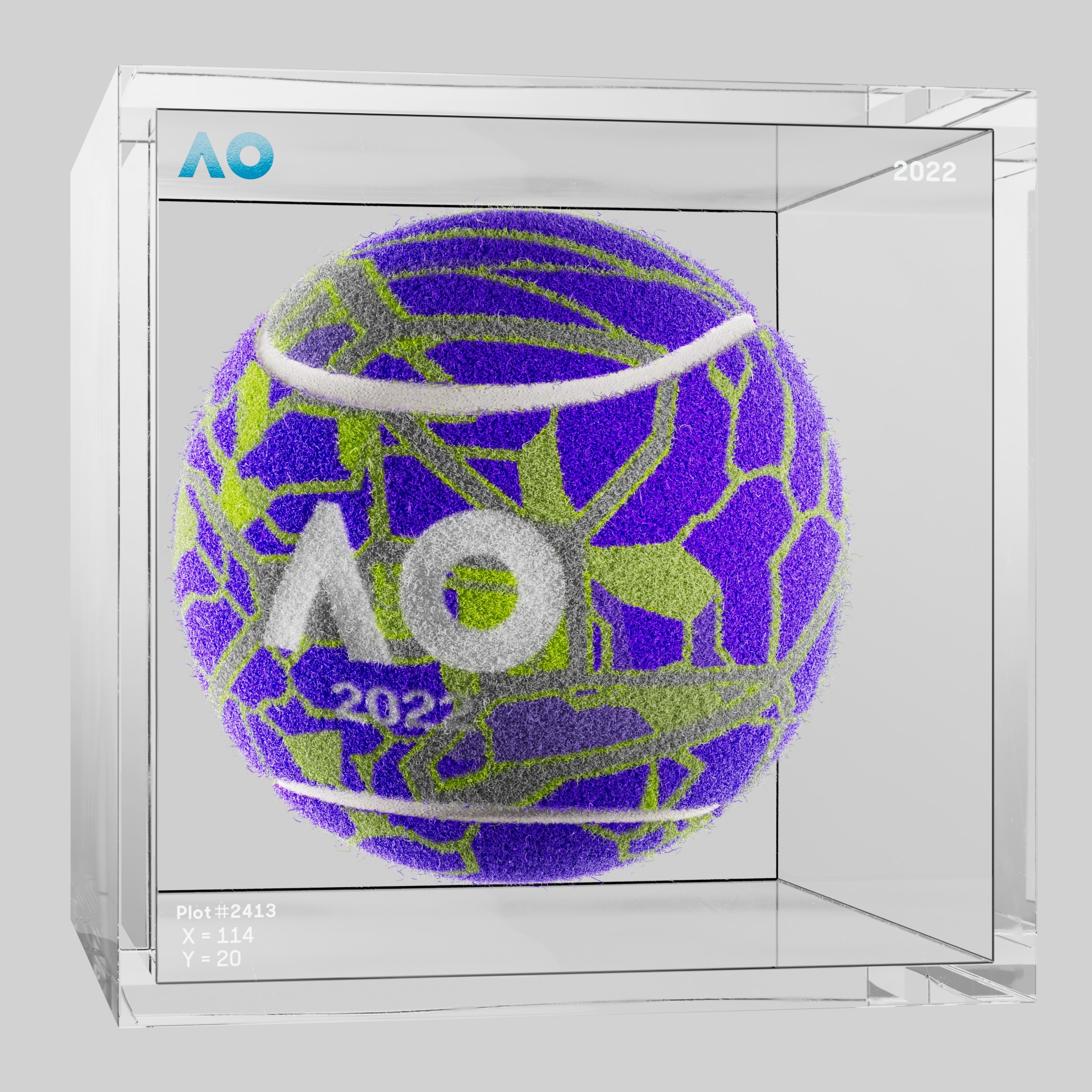 The Australian Open - The Australian Open Art Ball - AO Art Ball #2861 - NFT # 2861