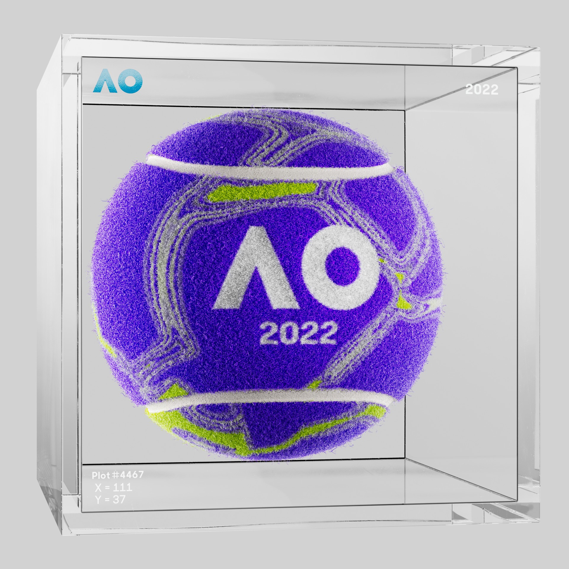 The Australian Open - The Australian Open Art Ball - AO Art Ball #2866 - NFT # 2866