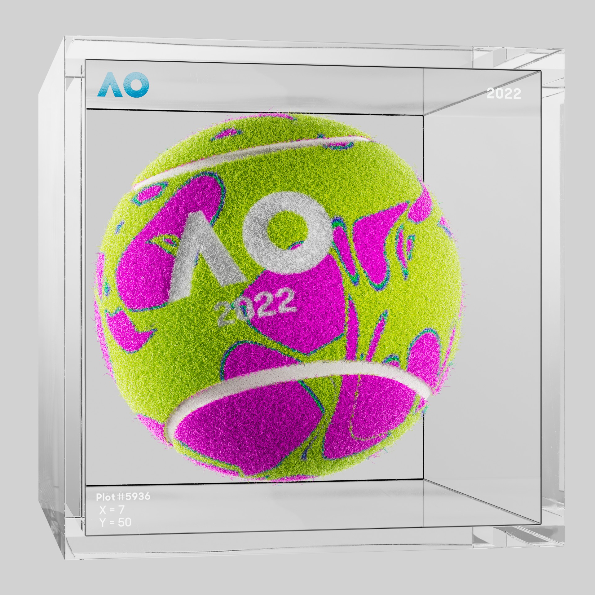 The Australian Open - The Australian Open Art Ball - AO Art Ball #2867 - NFT # 2867
