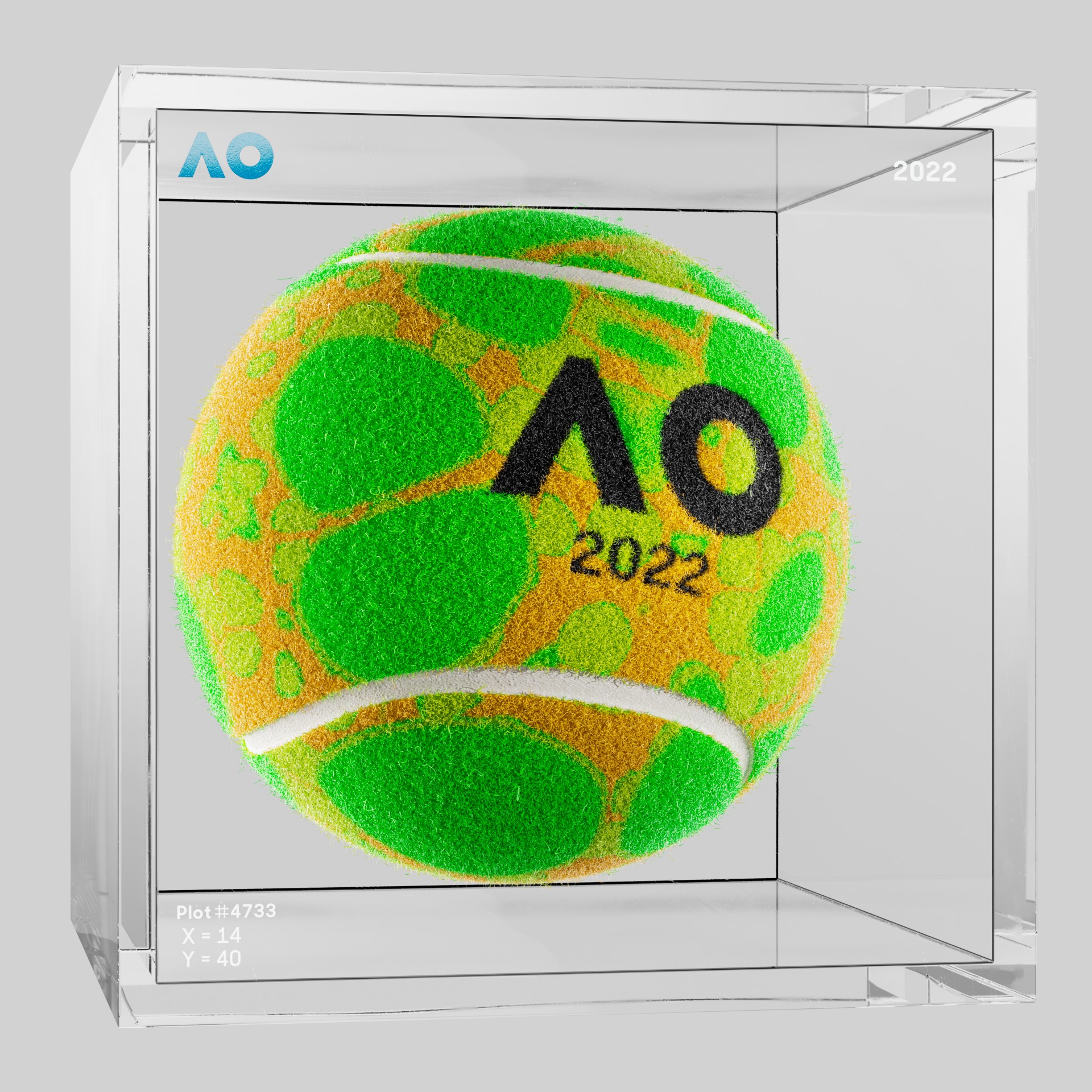 The Australian Open - The Australian Open Art Ball - AO Art Ball #2870 - NFT # 2870