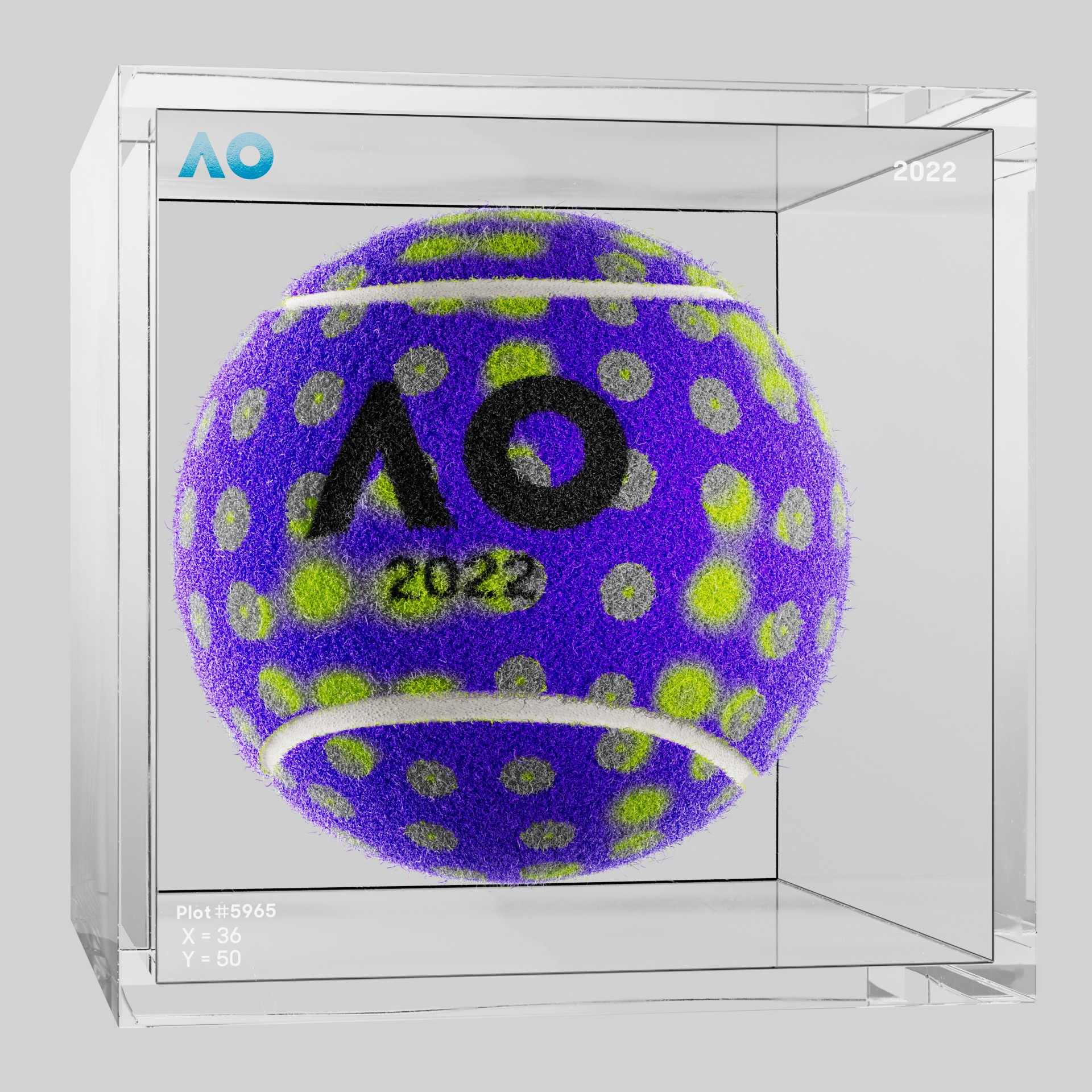 The Australian Open - The Australian Open Art Ball - AO Art Ball #2872 - NFT # 2872