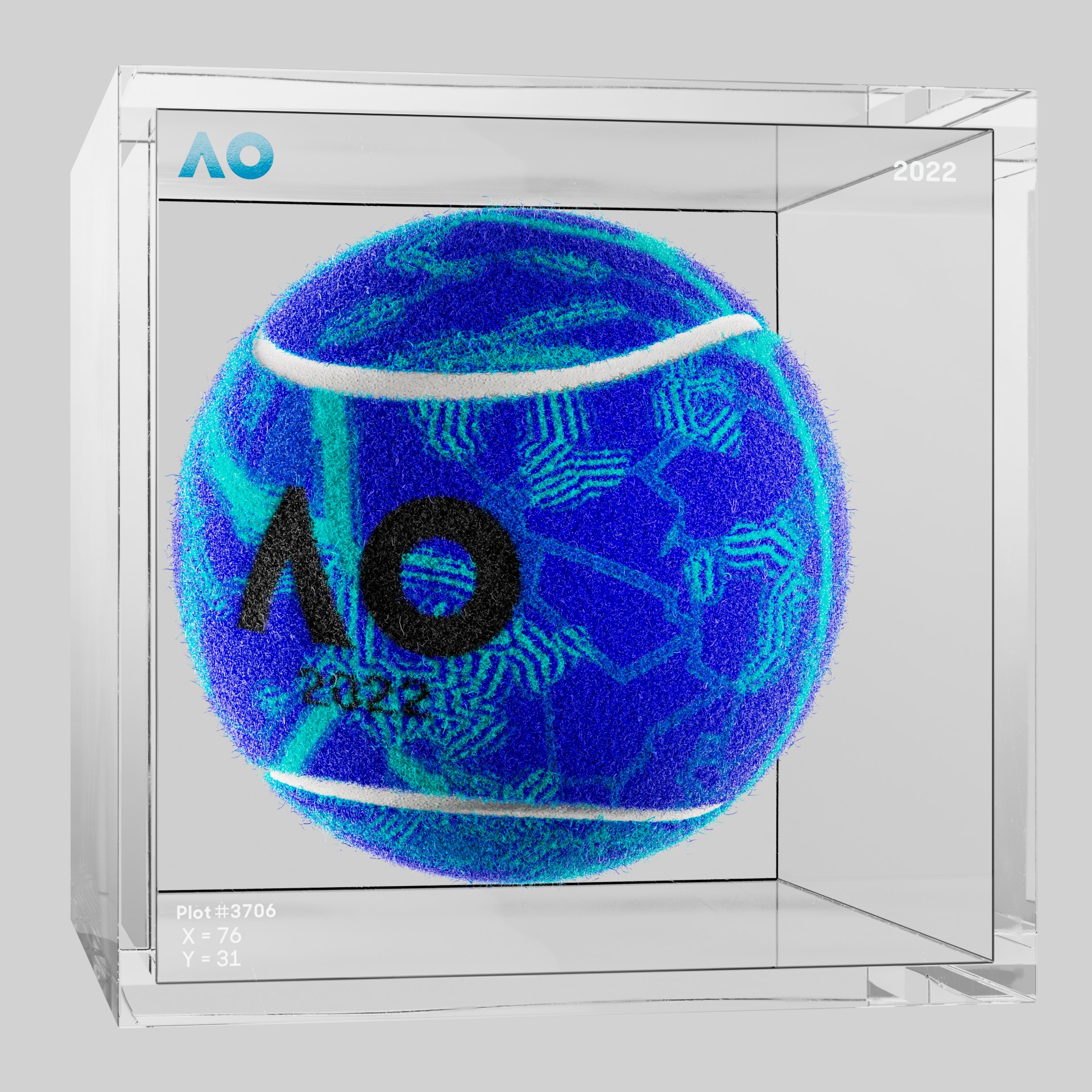 The Australian Open - The Australian Open Art Ball - AO Art Ball #2873 - NFT # 2873