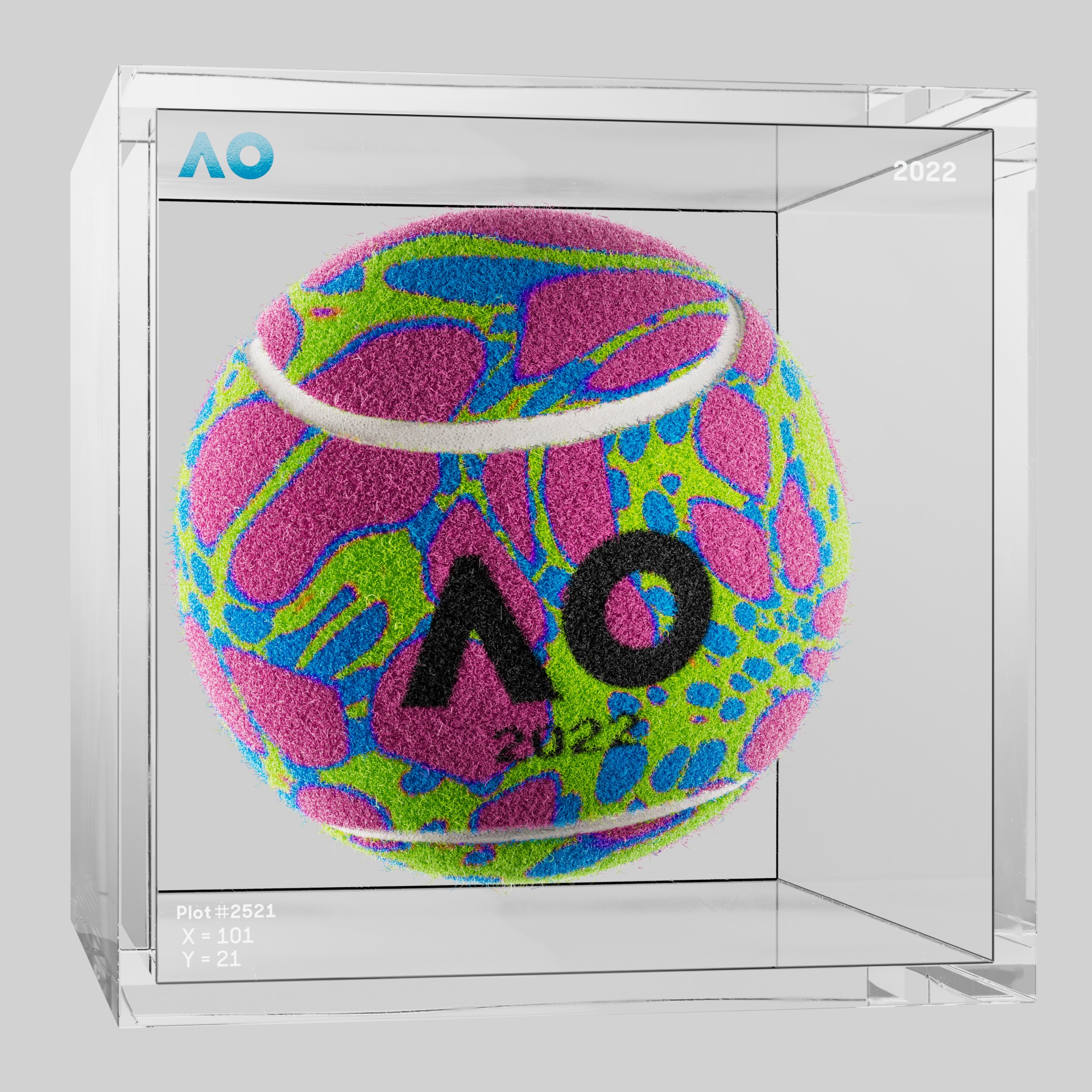 The Australian Open - The Australian Open Art Ball - AO Art Ball #2874 - NFT # 2874