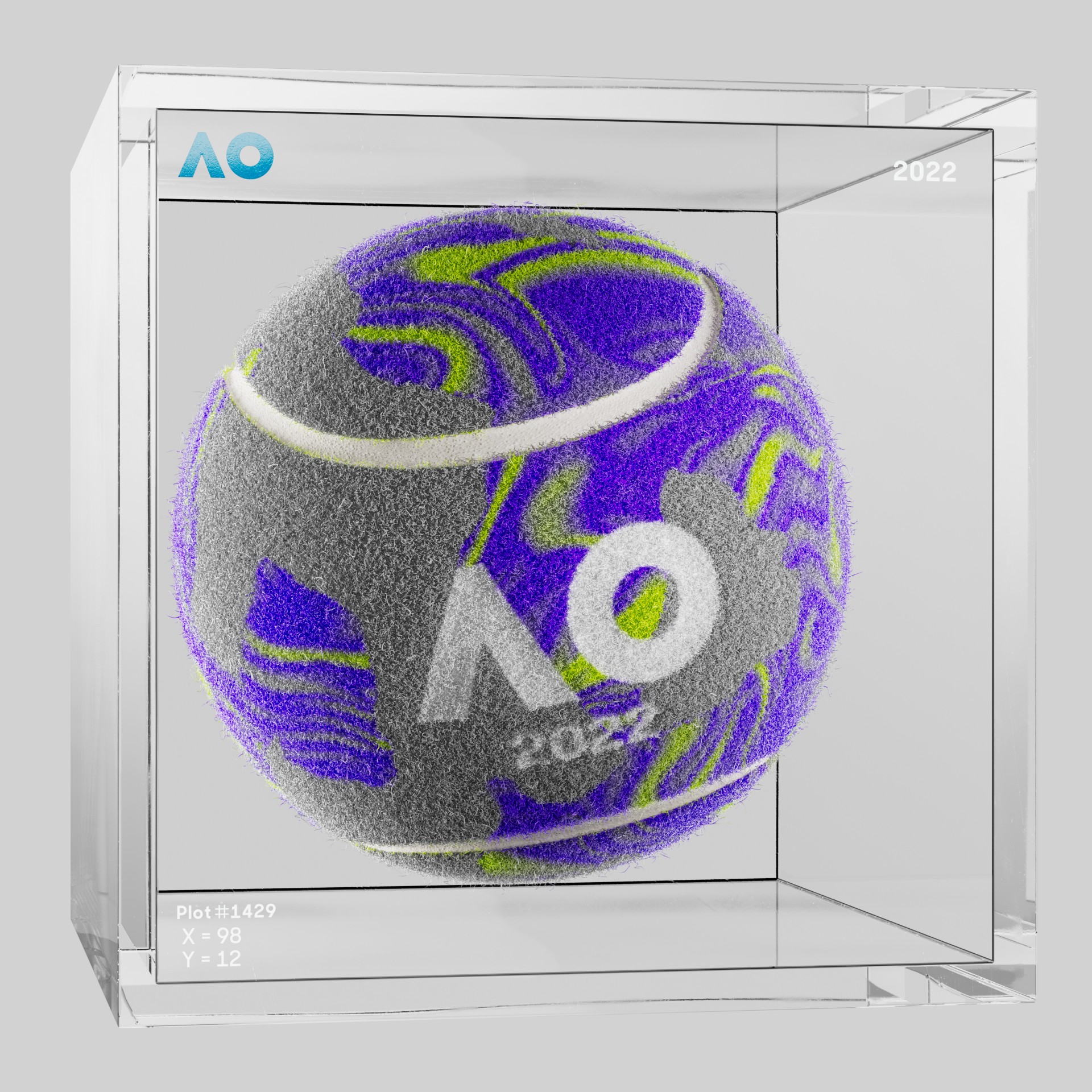 The Australian Open - The Australian Open Art Ball - AO Art Ball #2877 - NFT # 2877