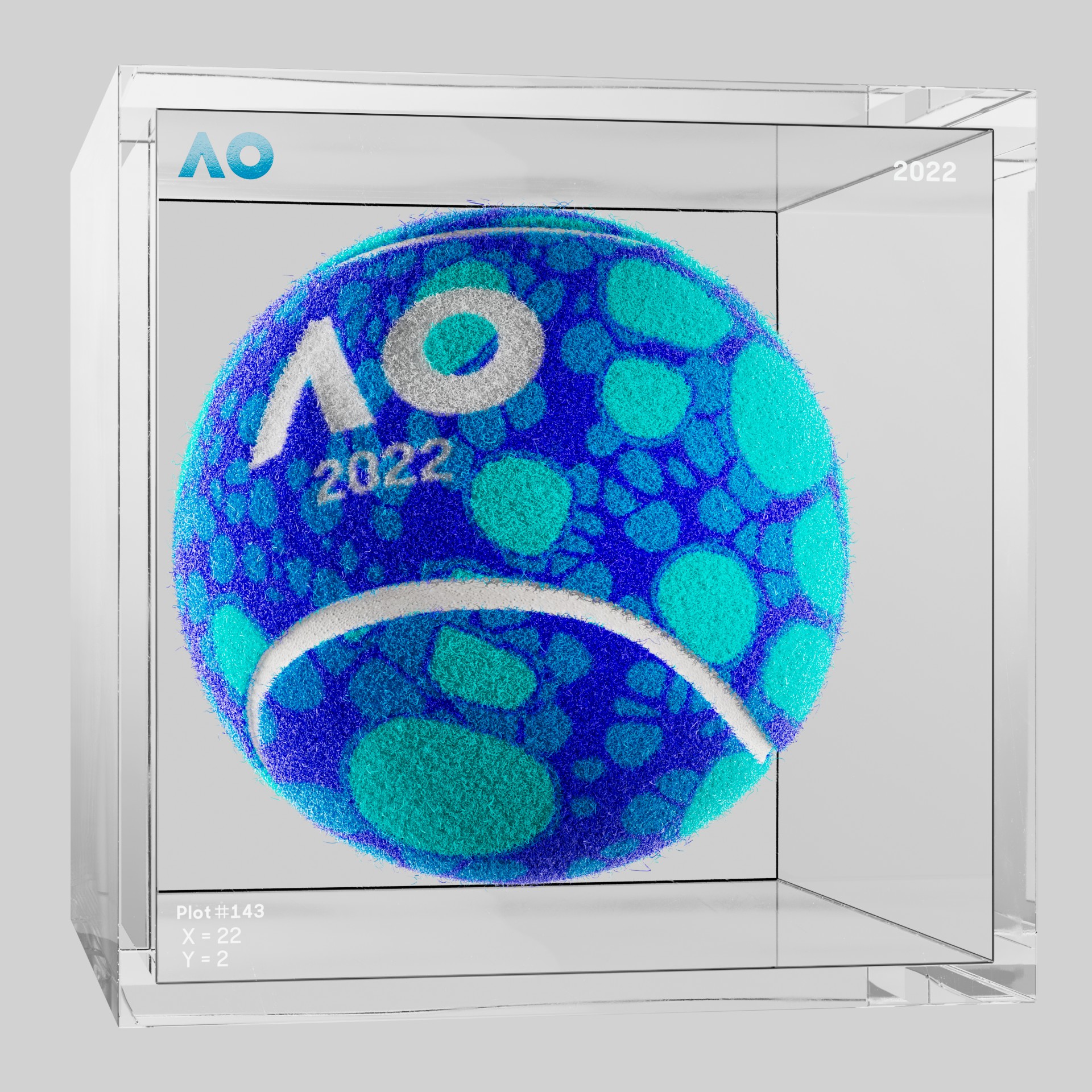 The Australian Open - The Australian Open Art Ball - AO Art Ball #2879 - NFT # 2879