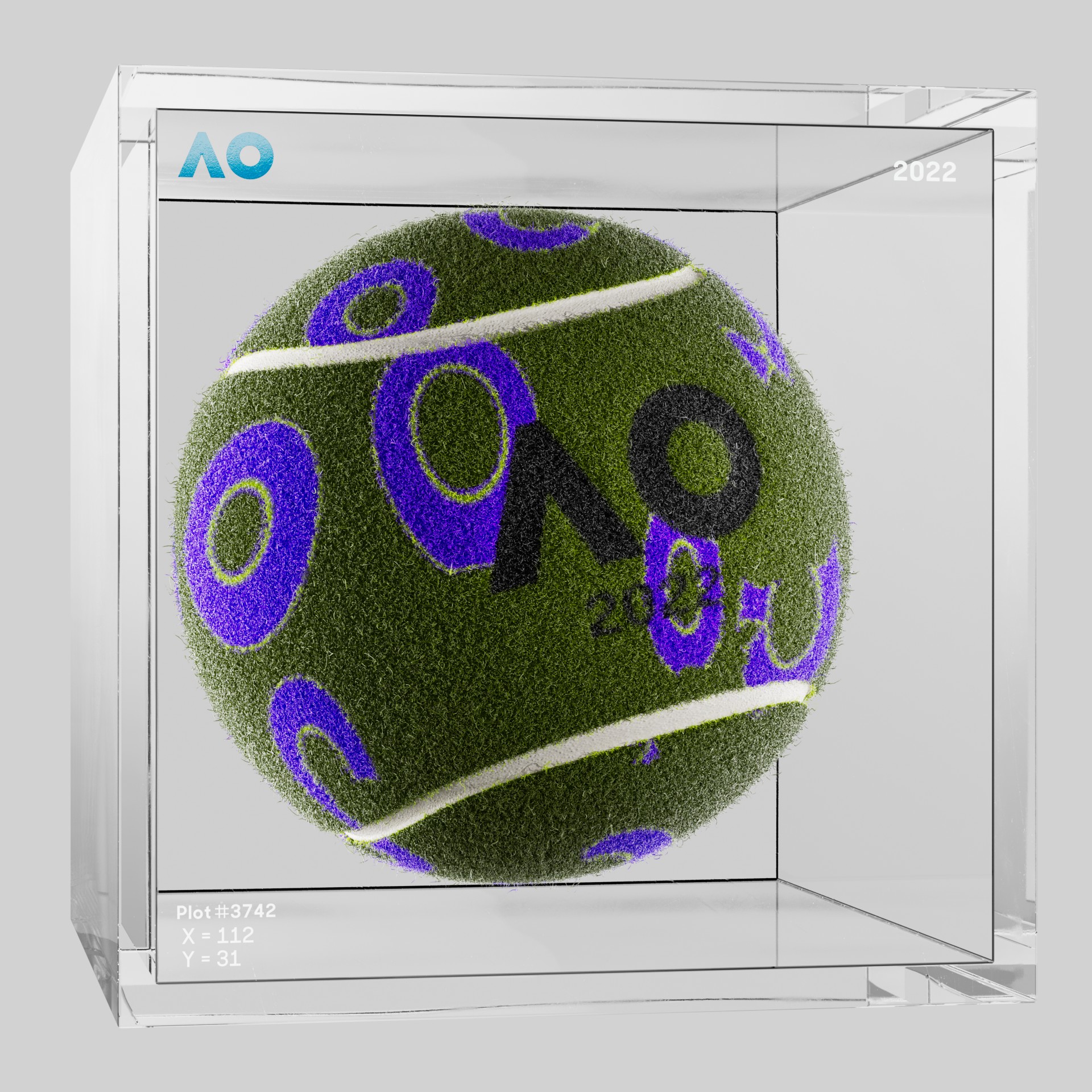The Australian Open - The Australian Open Art Ball - AO Art Ball #288 - NFT # 288