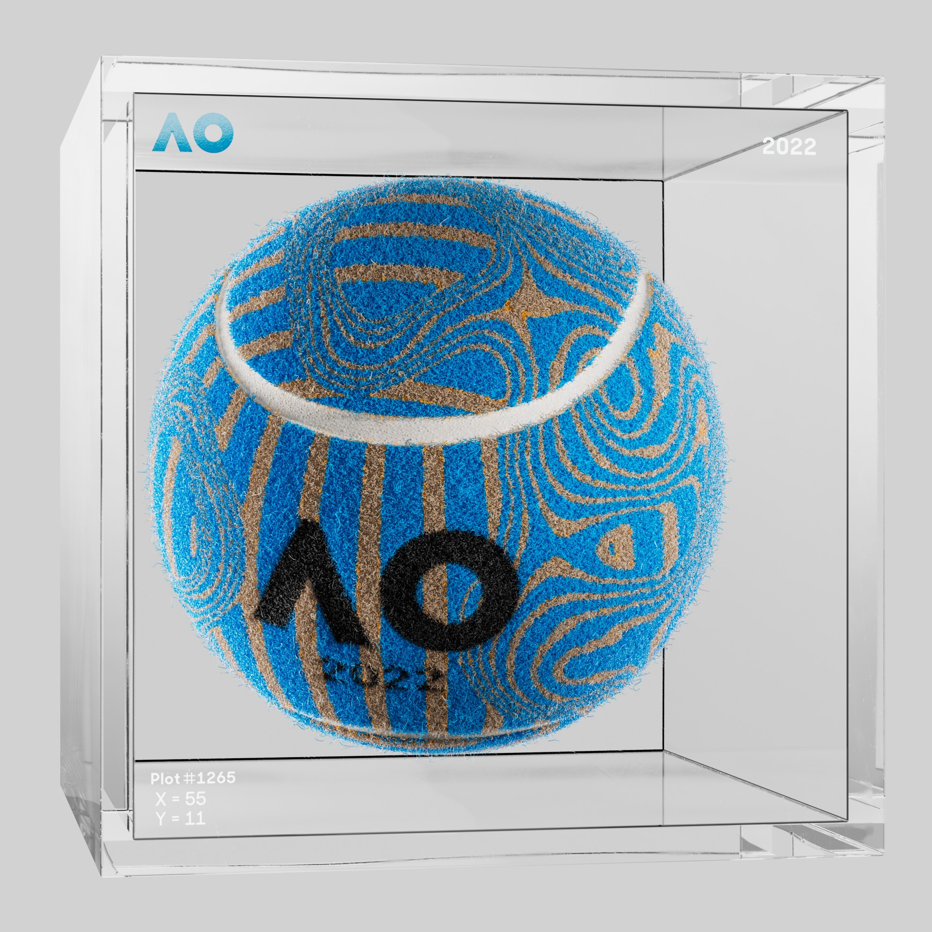 The Australian Open - The Australian Open Art Ball - AO Art Ball #2881 - NFT # 2881