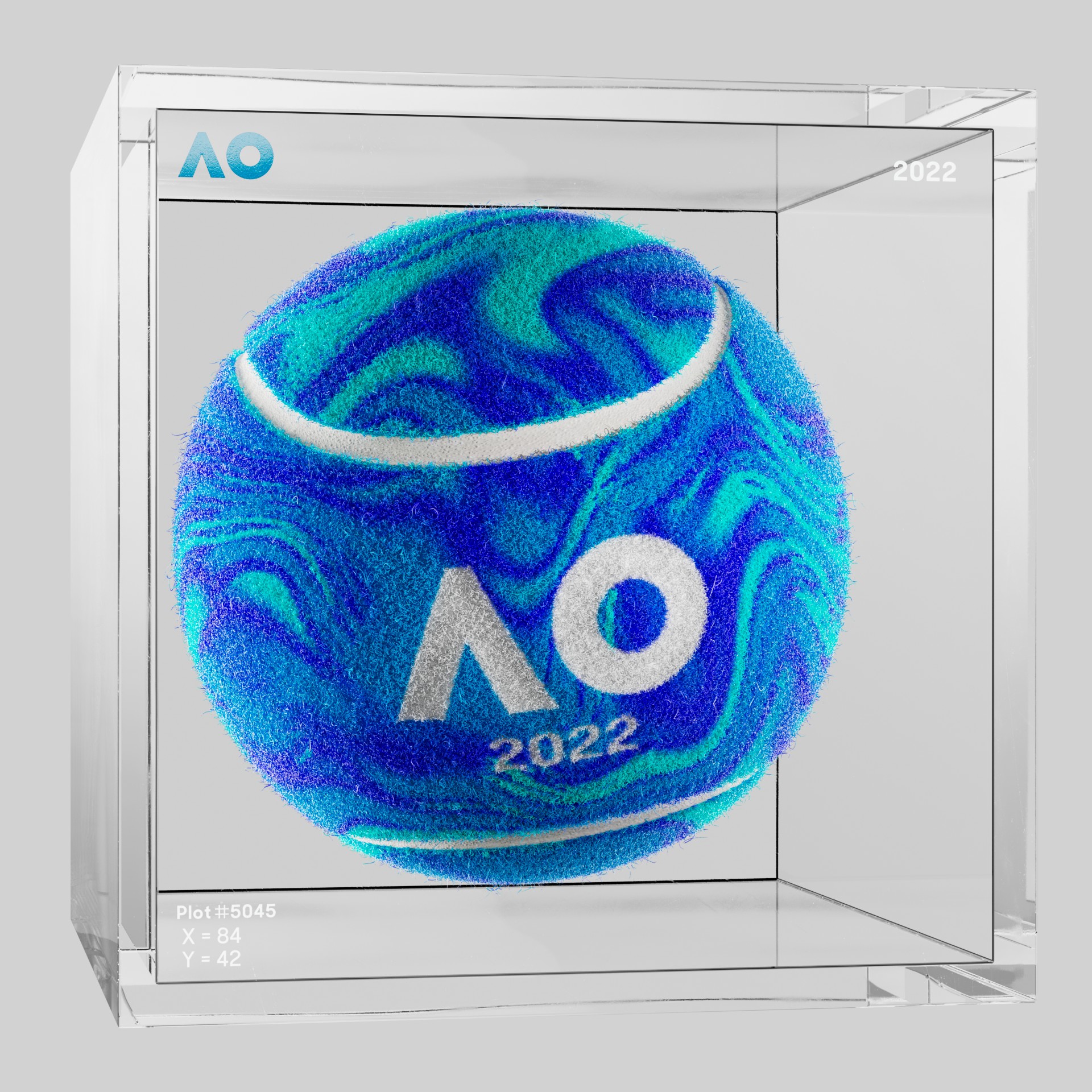 The Australian Open - The Australian Open Art Ball - AO Art Ball #2883 - NFT # 2883