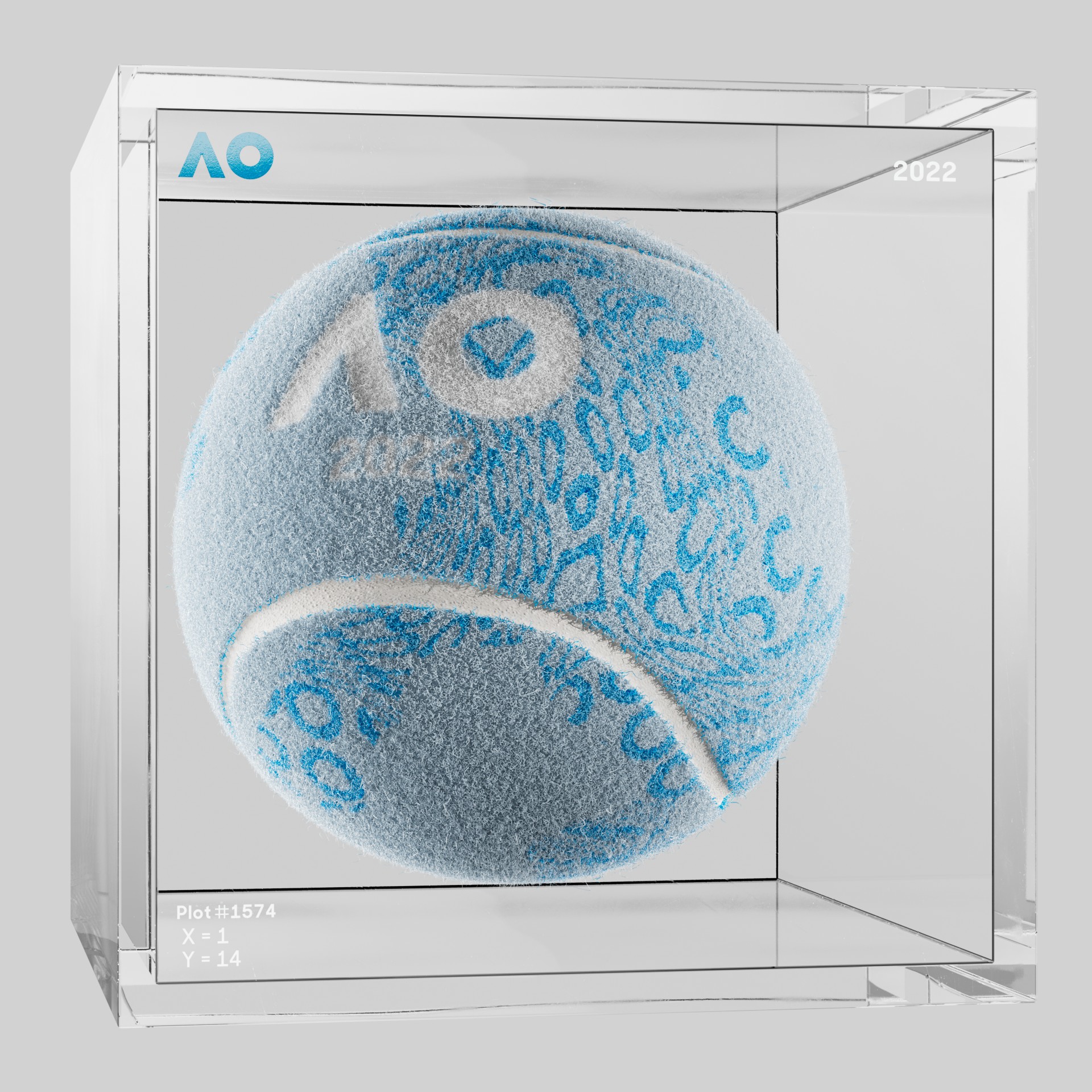 The Australian Open - The Australian Open Art Ball - AO Art Ball #2887 - NFT # 2887