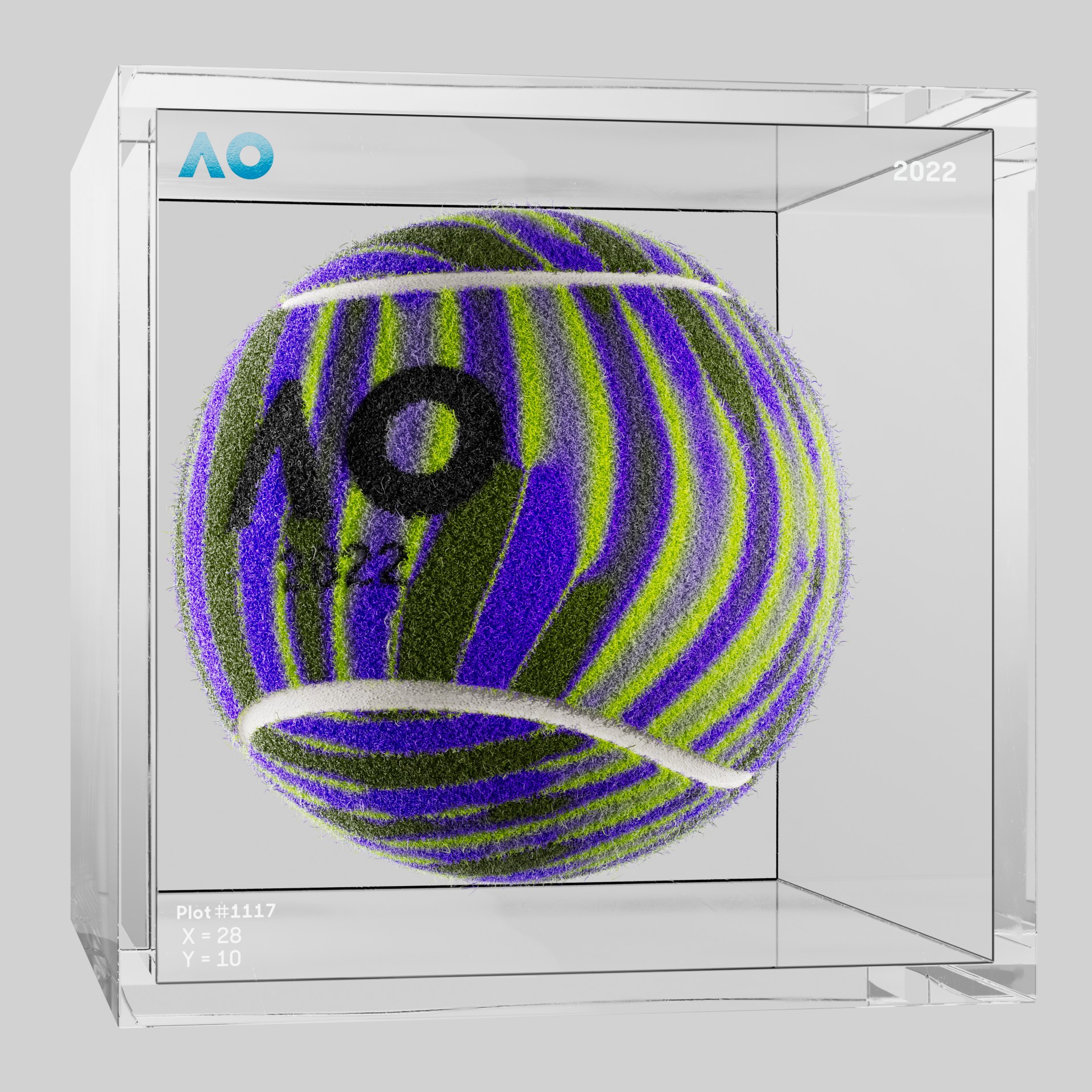 The Australian Open - The Australian Open Art Ball - AO Art Ball #2888 - NFT # 2888