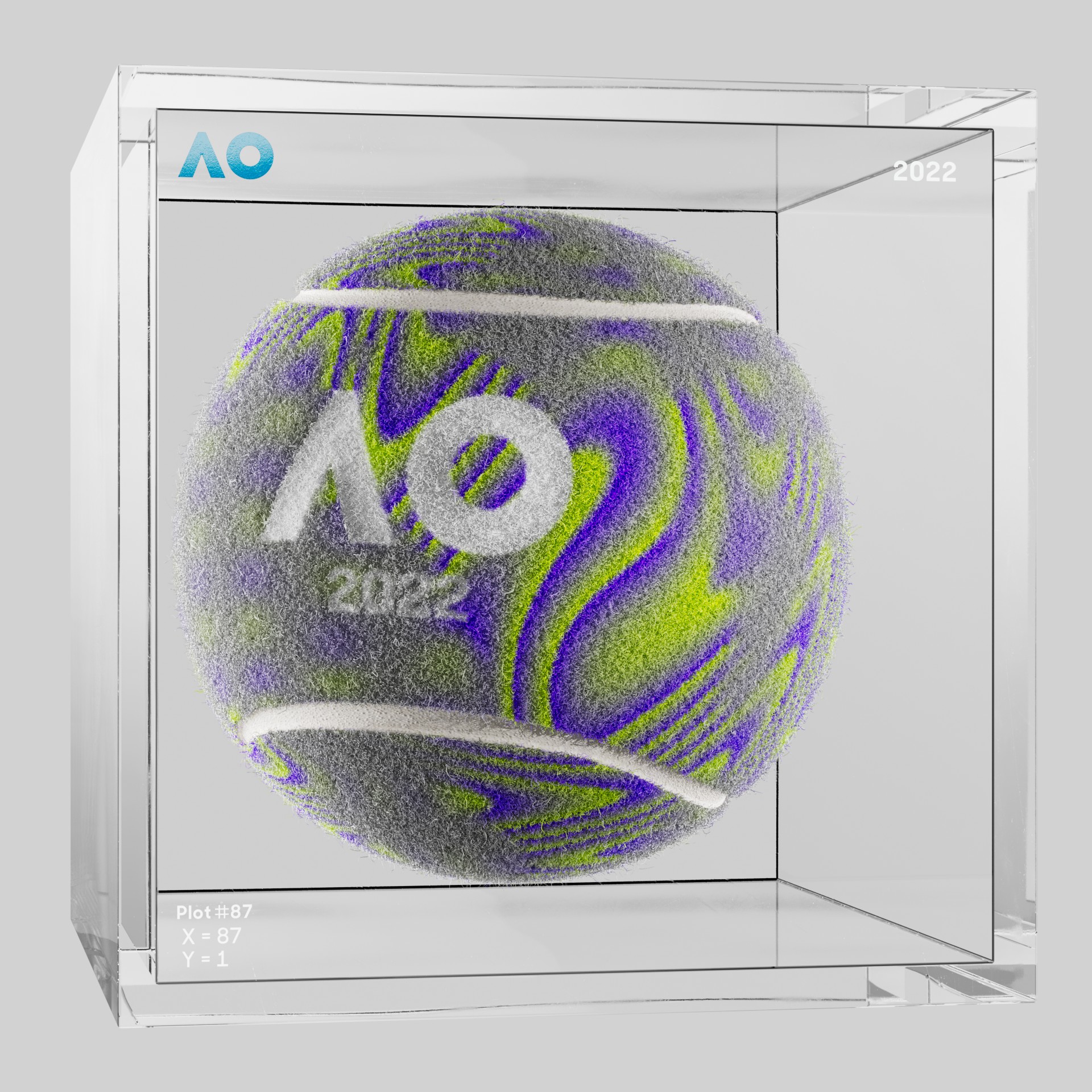 The Australian Open - The Australian Open Art Ball - AO Art Ball #289 - NFT # 289