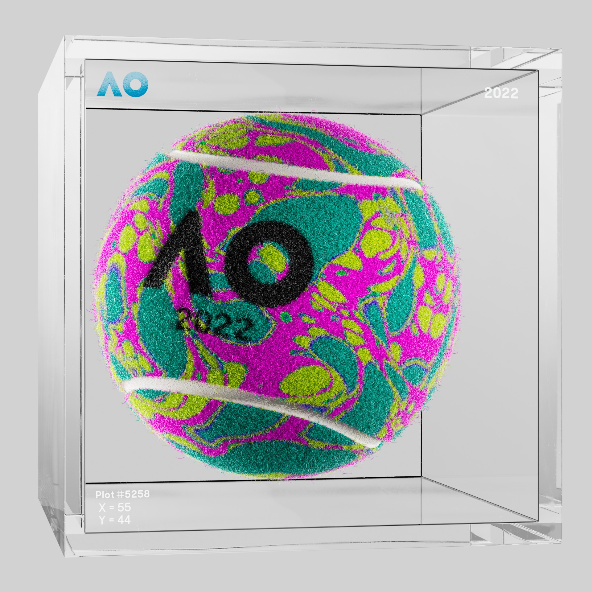 The Australian Open - The Australian Open Art Ball - AO Art Ball #2892 - NFT # 2892