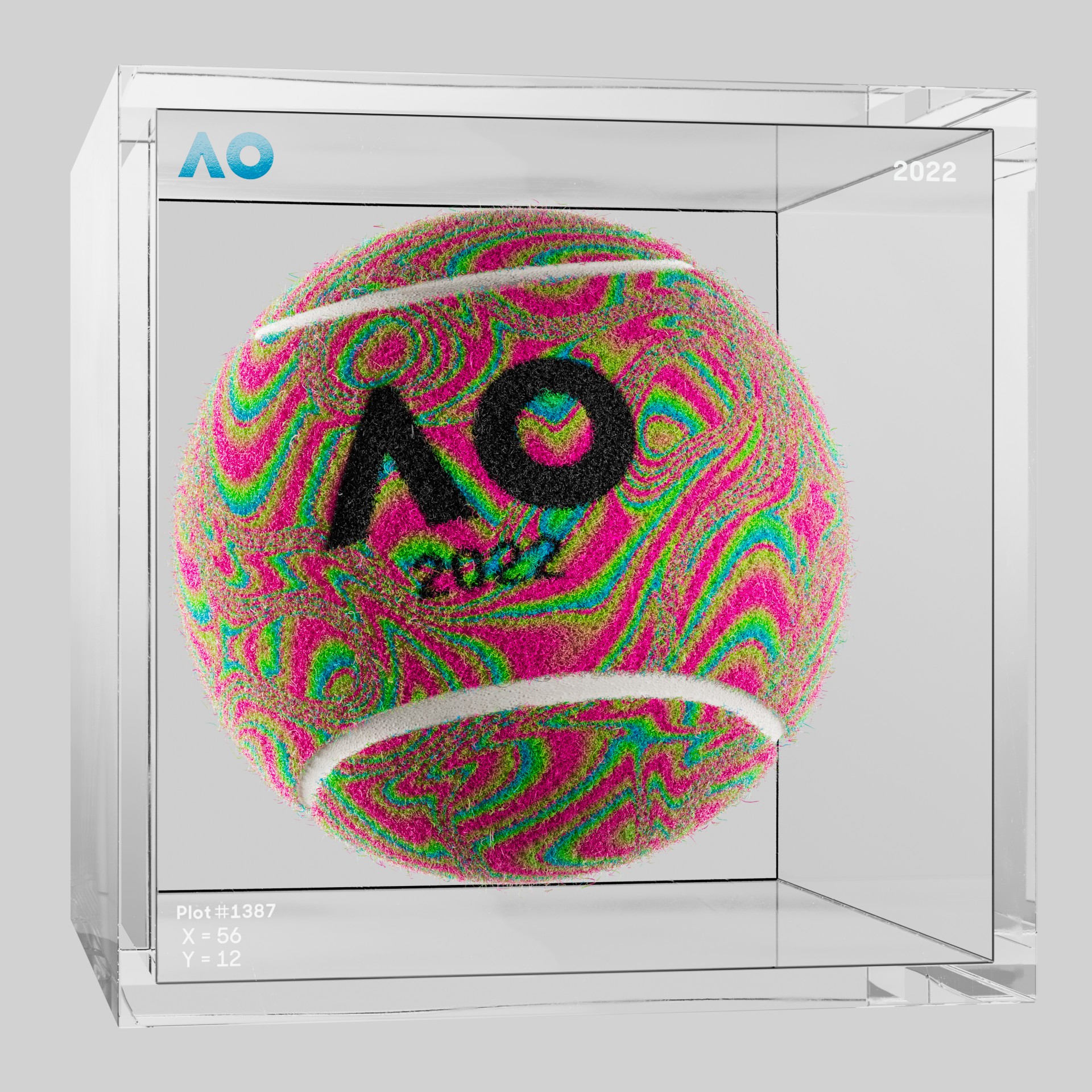 The Australian Open - The Australian Open Art Ball - AO Art Ball #2893 - NFT # 2893