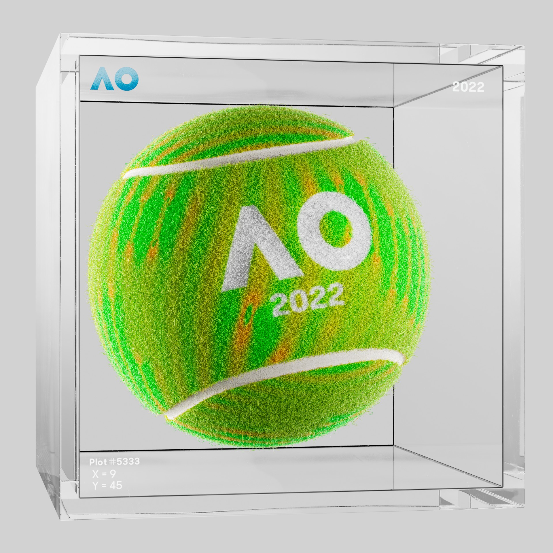 The Australian Open - The Australian Open Art Ball - AO Art Ball #2895 - NFT # 2895