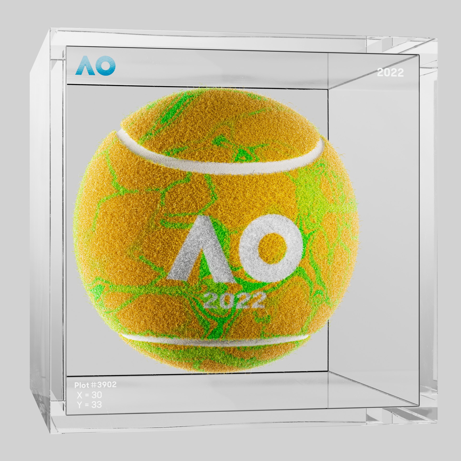 The Australian Open - The Australian Open Art Ball - AO Art Ball #290 - NFT # 290