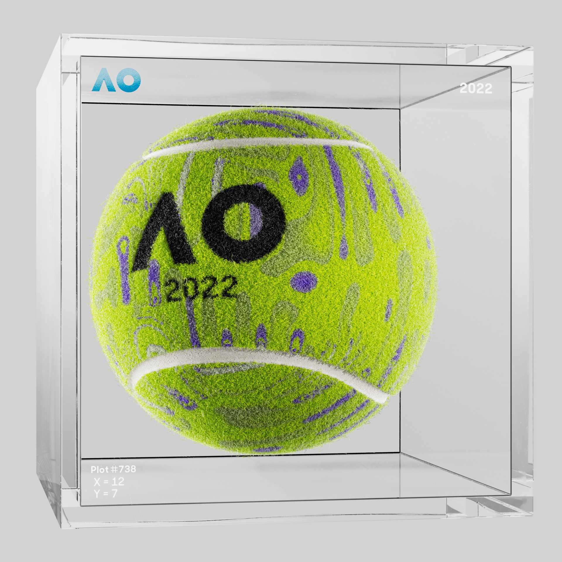 The Australian Open - The Australian Open Art Ball - AO Art Ball #2901 - NFT # 2901