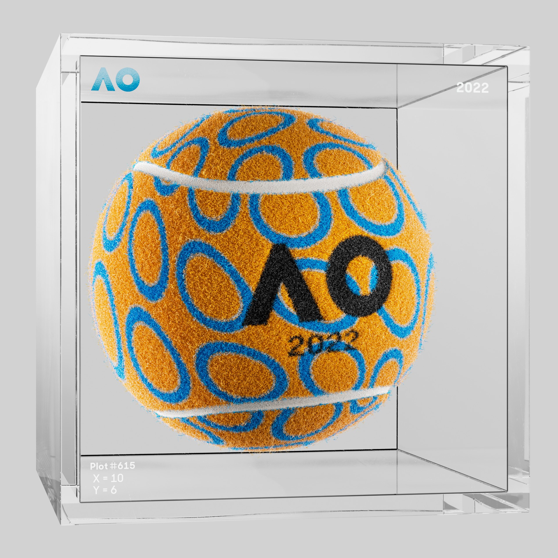 The Australian Open - The Australian Open Art Ball - AO Art Ball #2905 - NFT # 2905