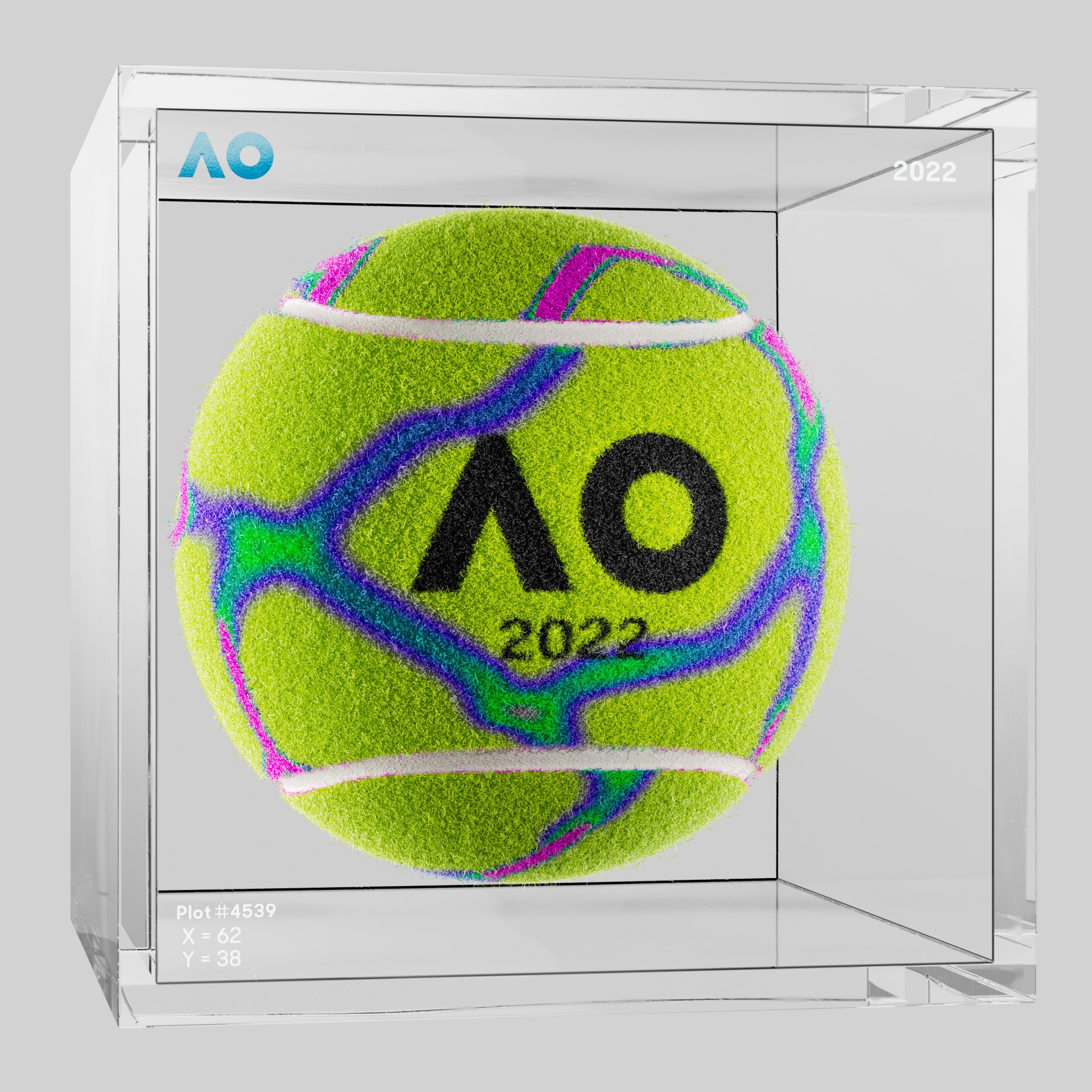 The Australian Open - The Australian Open Art Ball - AO Art Ball #2908 - NFT # 2908