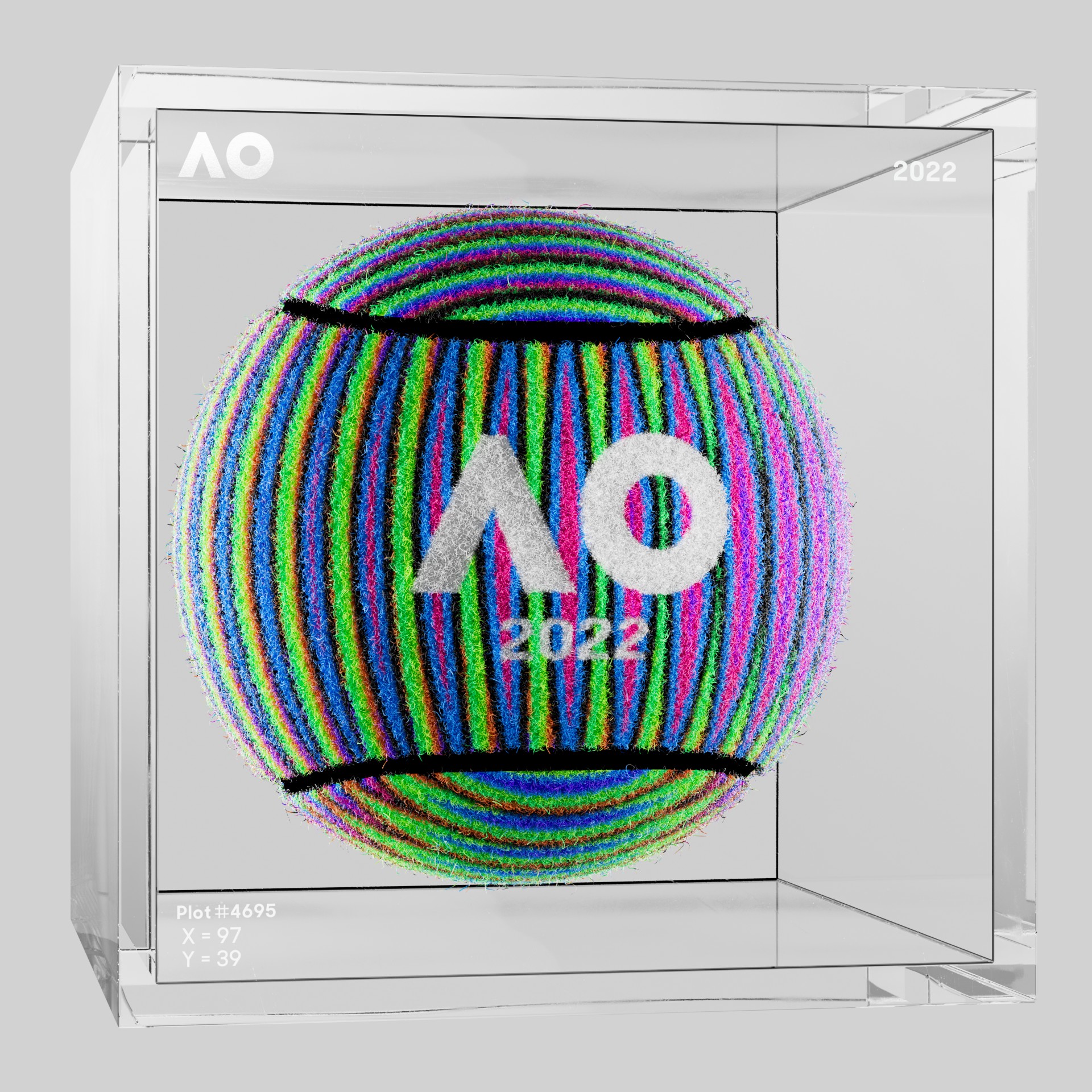 The Australian Open - The Australian Open Art Ball - AO Art Ball #2919 - NFT # 2919