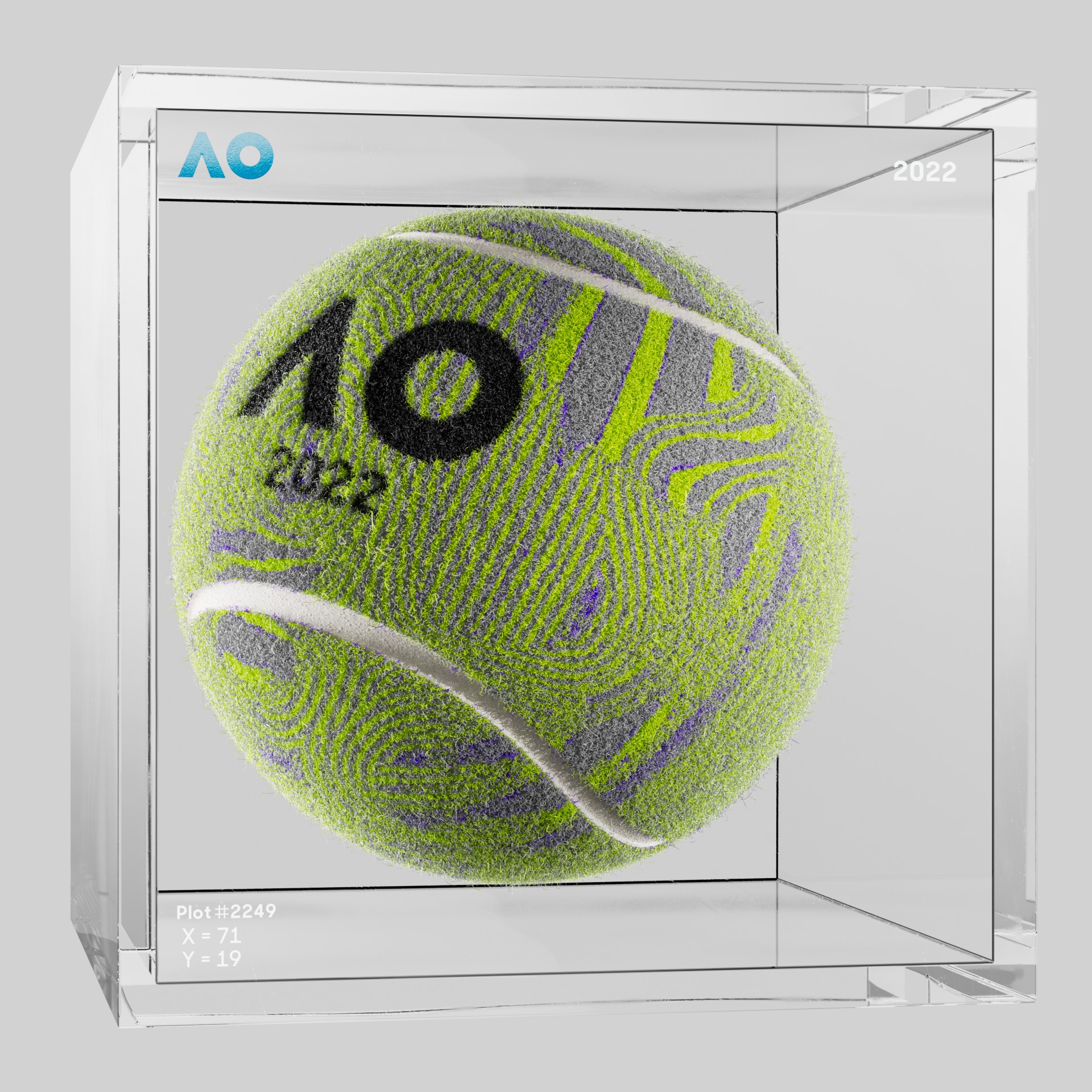 The Australian Open - The Australian Open Art Ball - AO Art Ball #292 - NFT # 292
