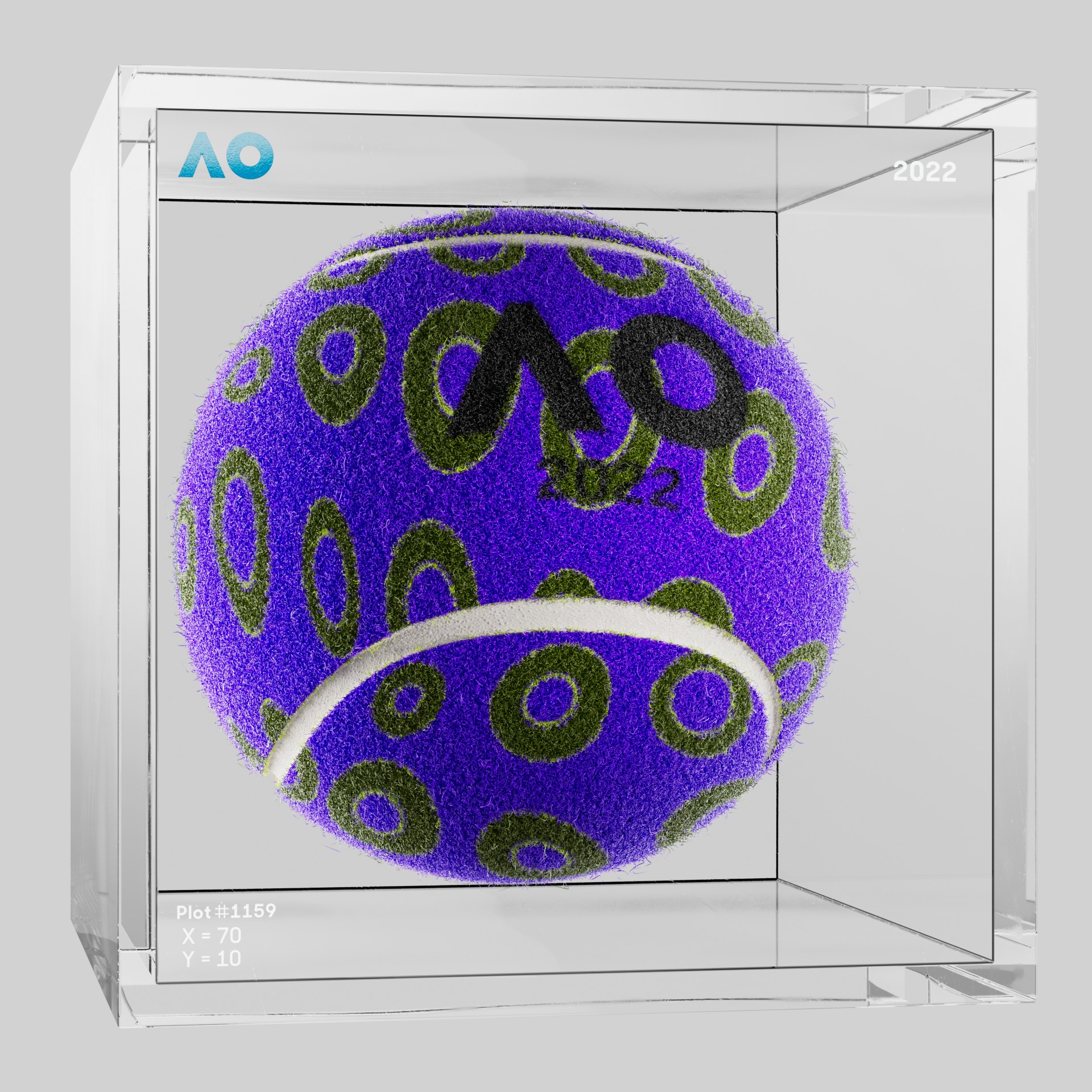 The Australian Open - The Australian Open Art Ball - AO Art Ball #2922 - NFT # 2922