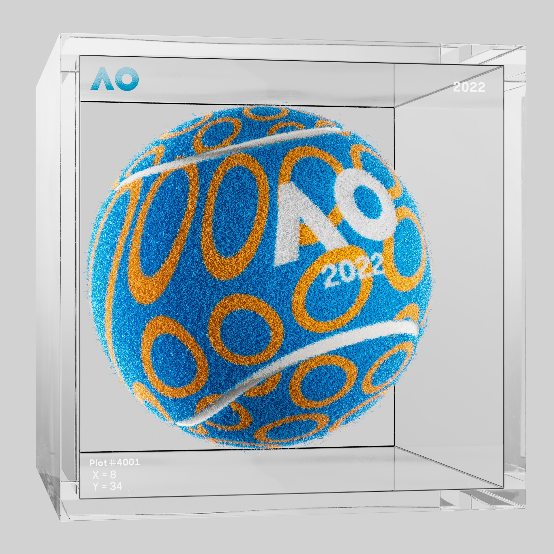 The Australian Open - The Australian Open Art Ball - AO Art Ball #2926 - NFT # 2926