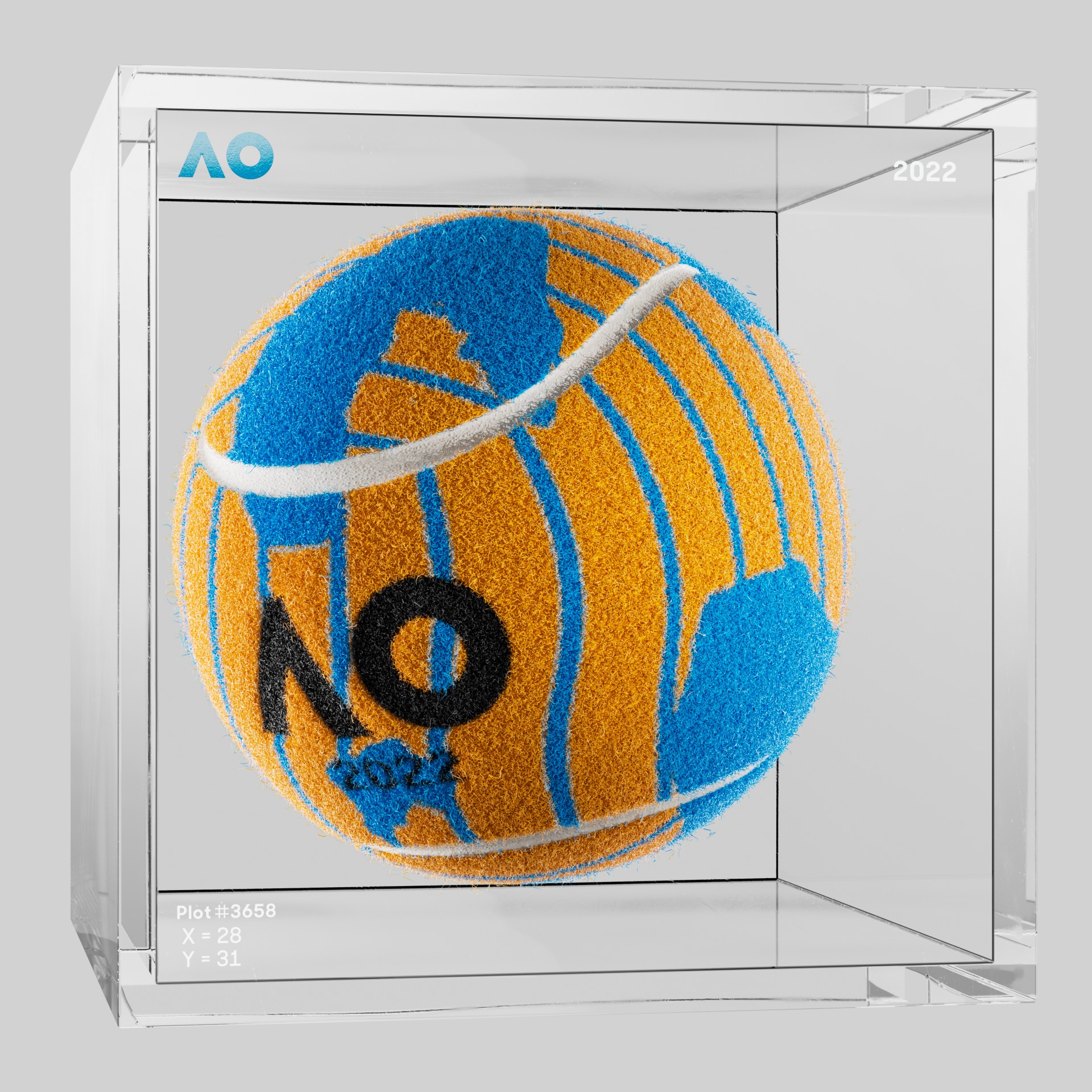 The Australian Open - The Australian Open Art Ball - AO Art Ball #293 - NFT # 293