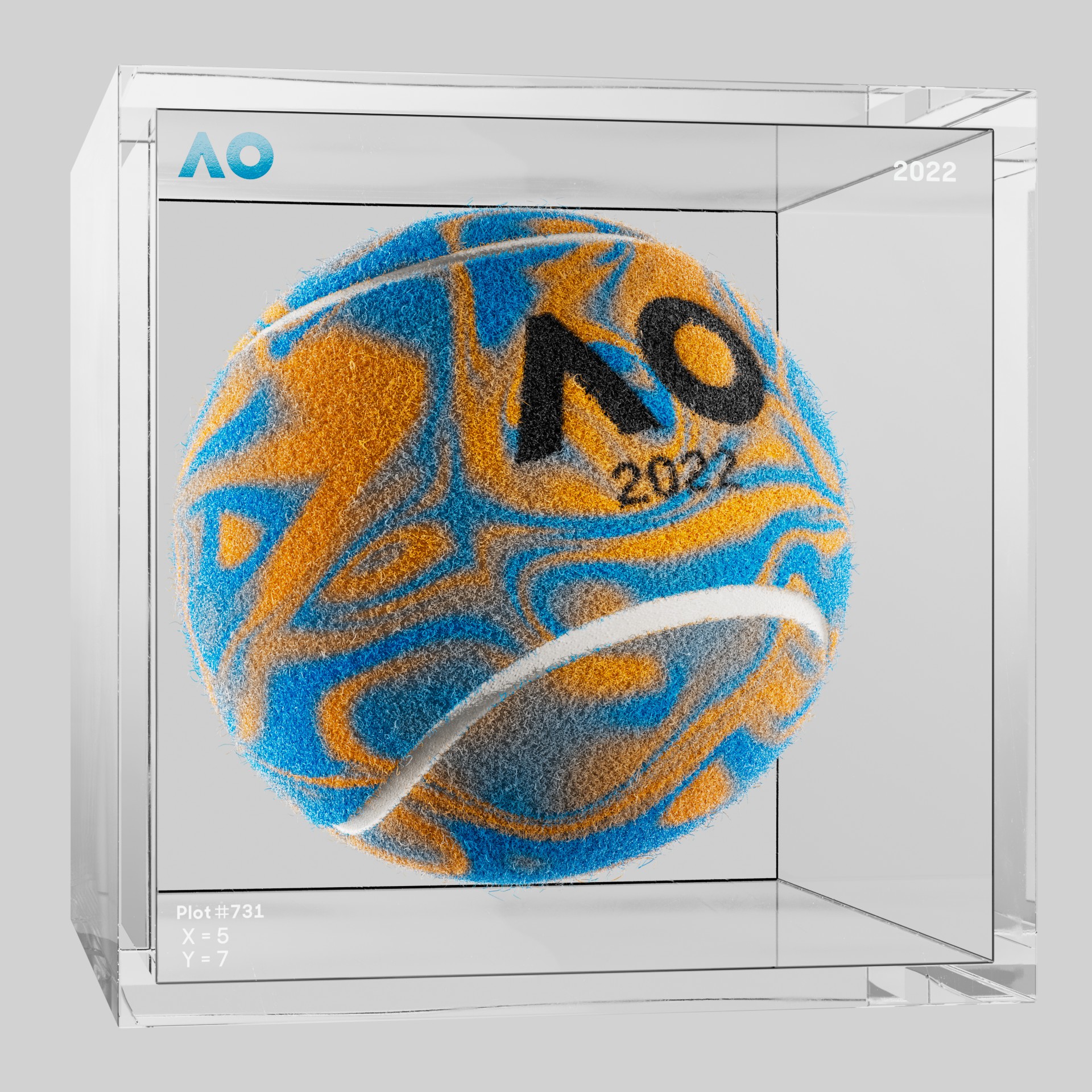 The Australian Open - The Australian Open Art Ball - AO Art Ball #2930 - NFT # 2930