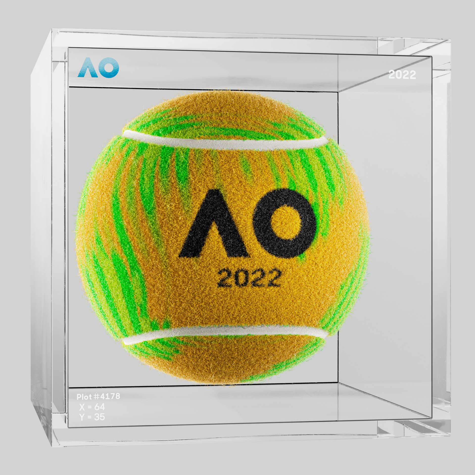 The Australian Open - The Australian Open Art Ball - AO Art Ball #2931 - NFT # 2931