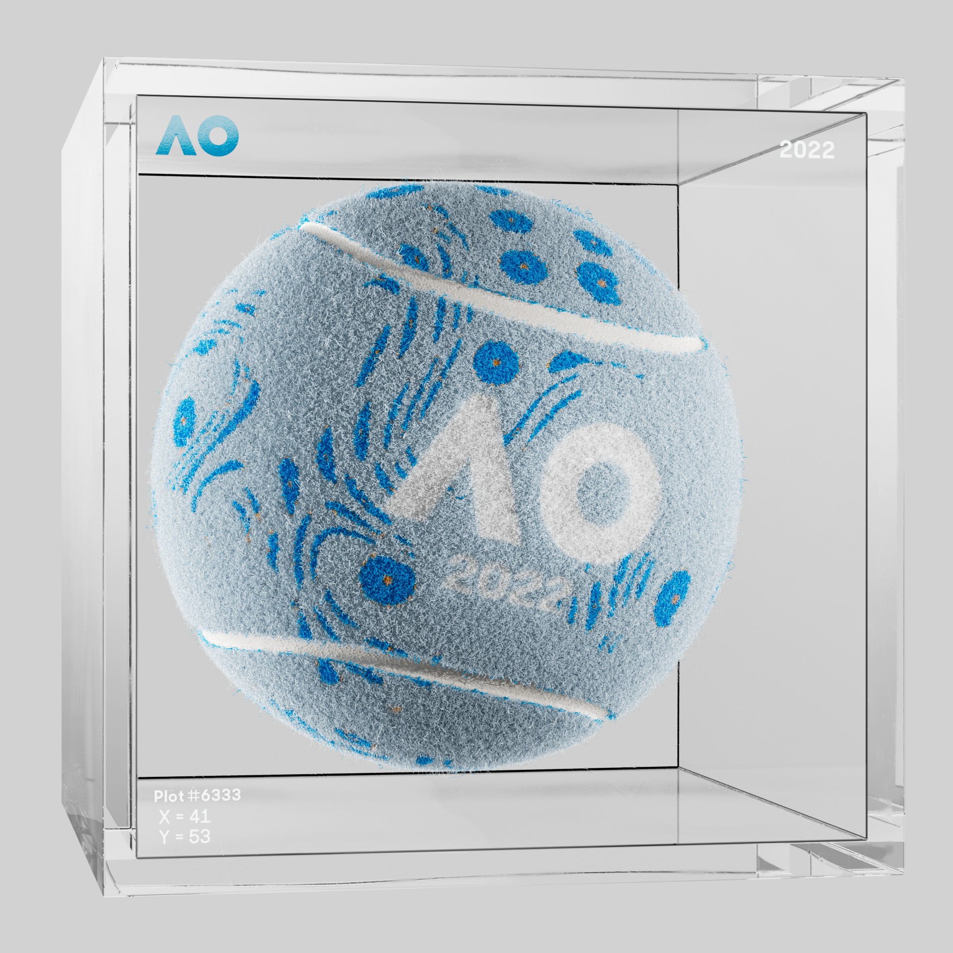 The Australian Open - The Australian Open Art Ball - AO Art Ball #2932 - NFT # 2932