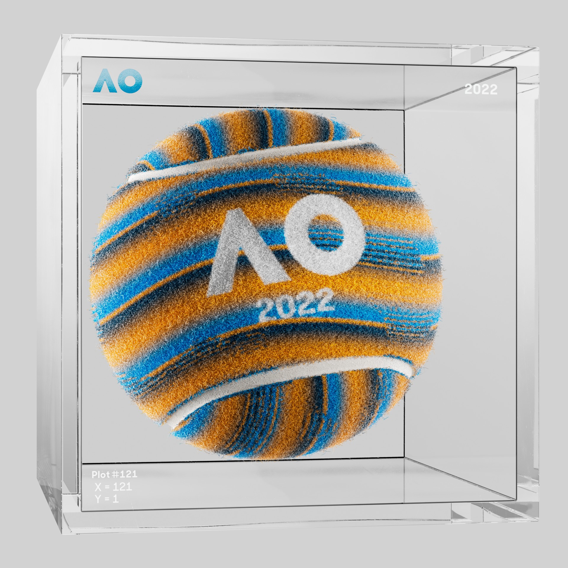 The Australian Open - The Australian Open Art Ball - AO Art Ball #2939 - NFT # 2939