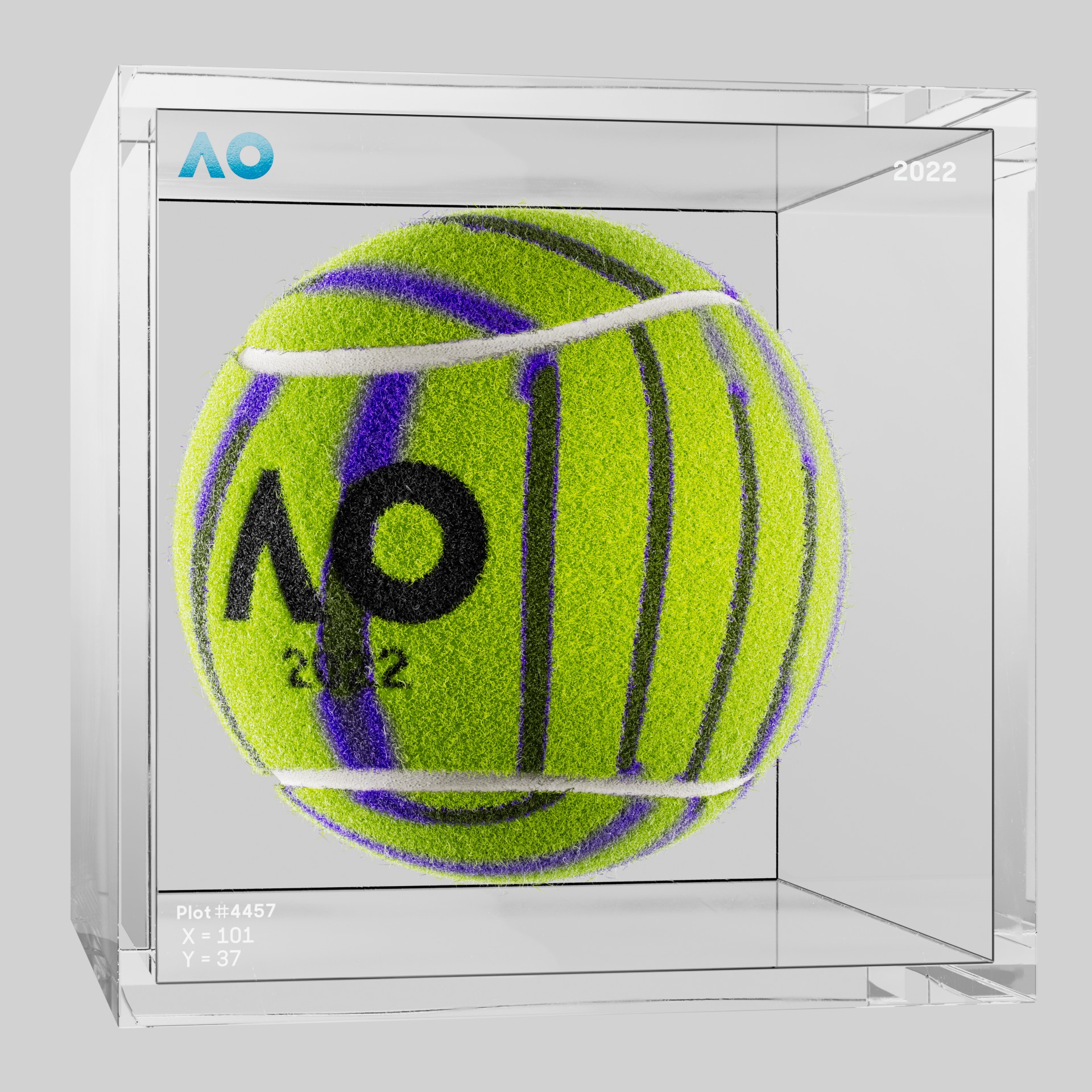 The Australian Open - The Australian Open Art Ball - AO Art Ball #2941 - NFT # 2941