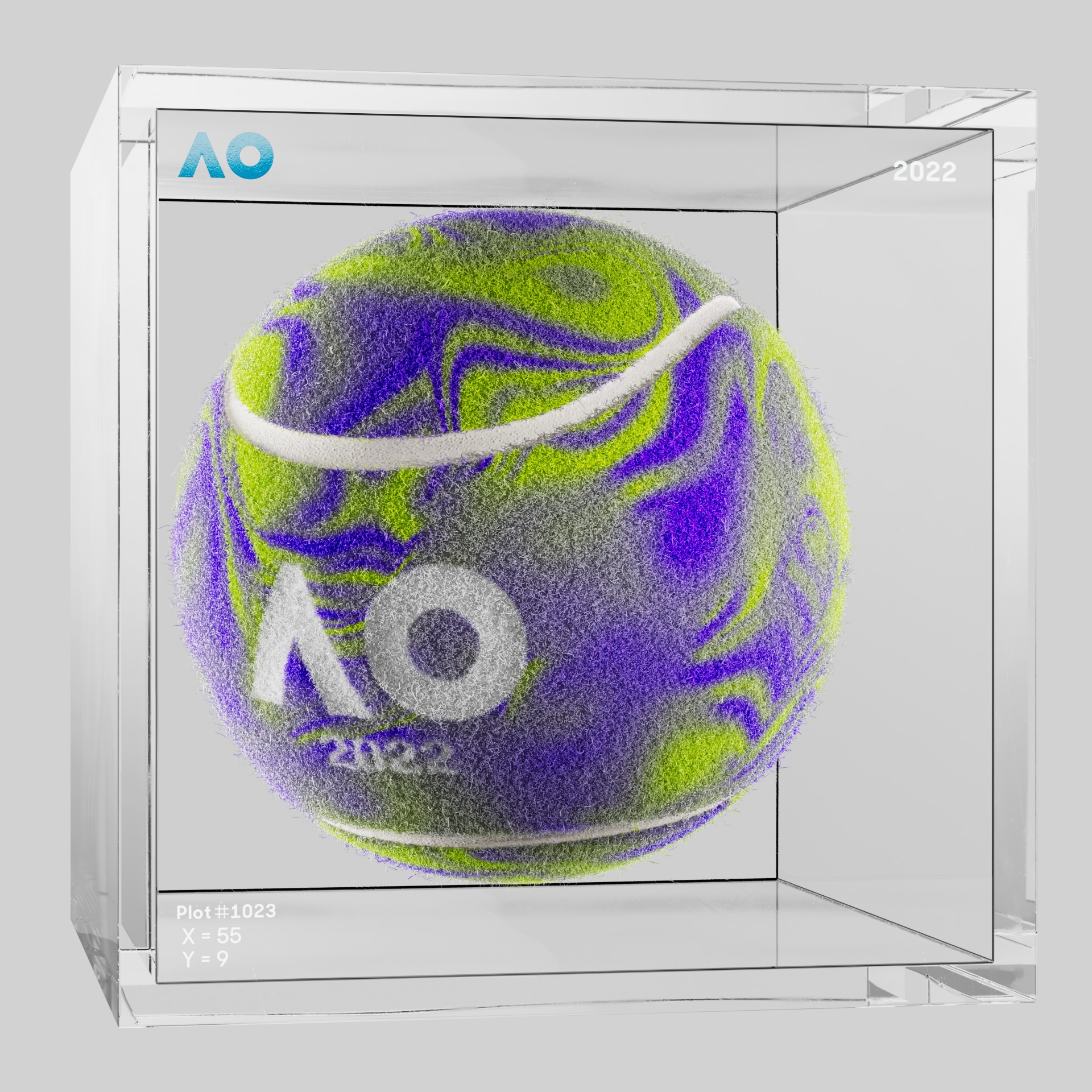 The Australian Open - The Australian Open Art Ball - AO Art Ball #2942 - NFT # 2942