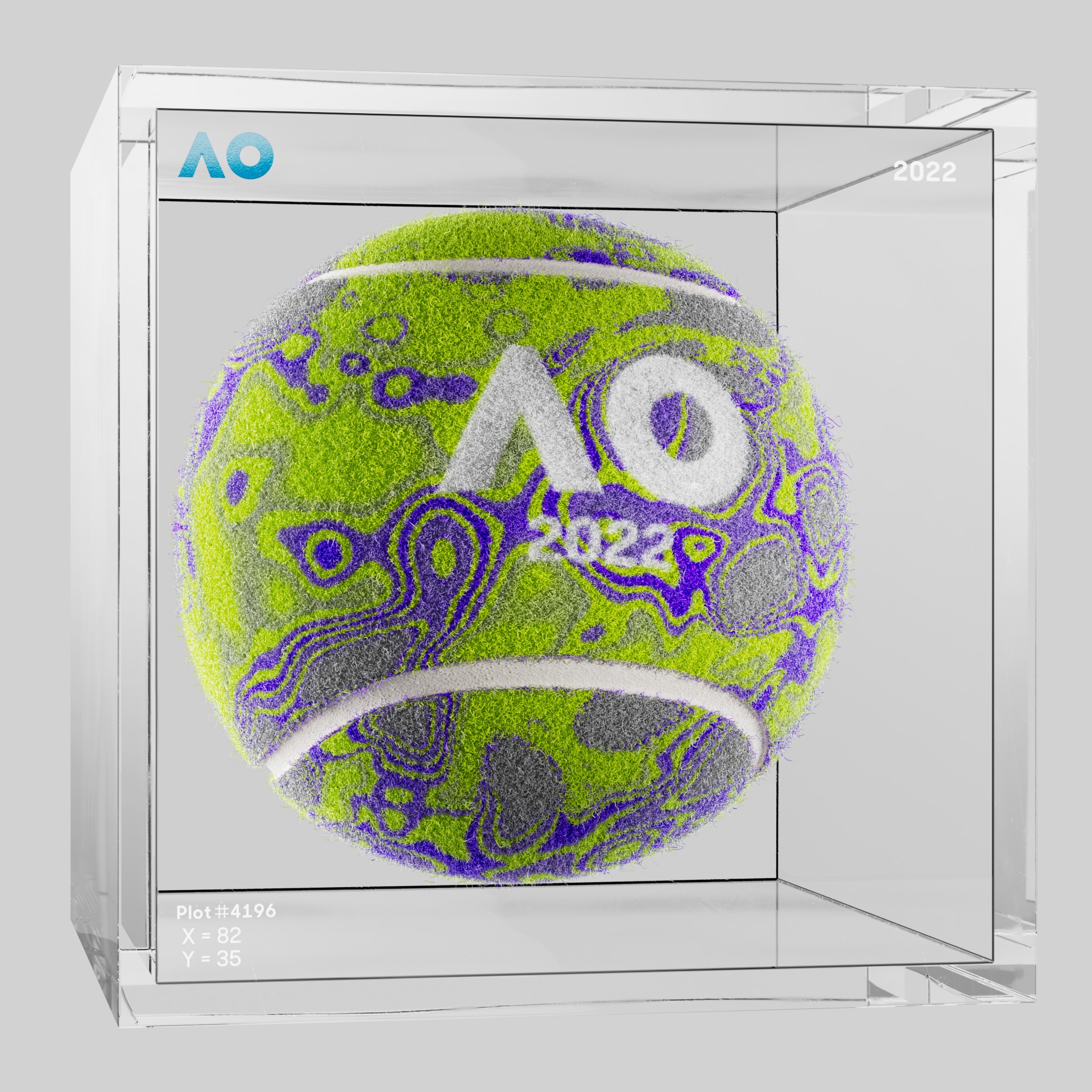 The Australian Open - The Australian Open Art Ball - AO Art Ball #2944 - NFT # 2944
