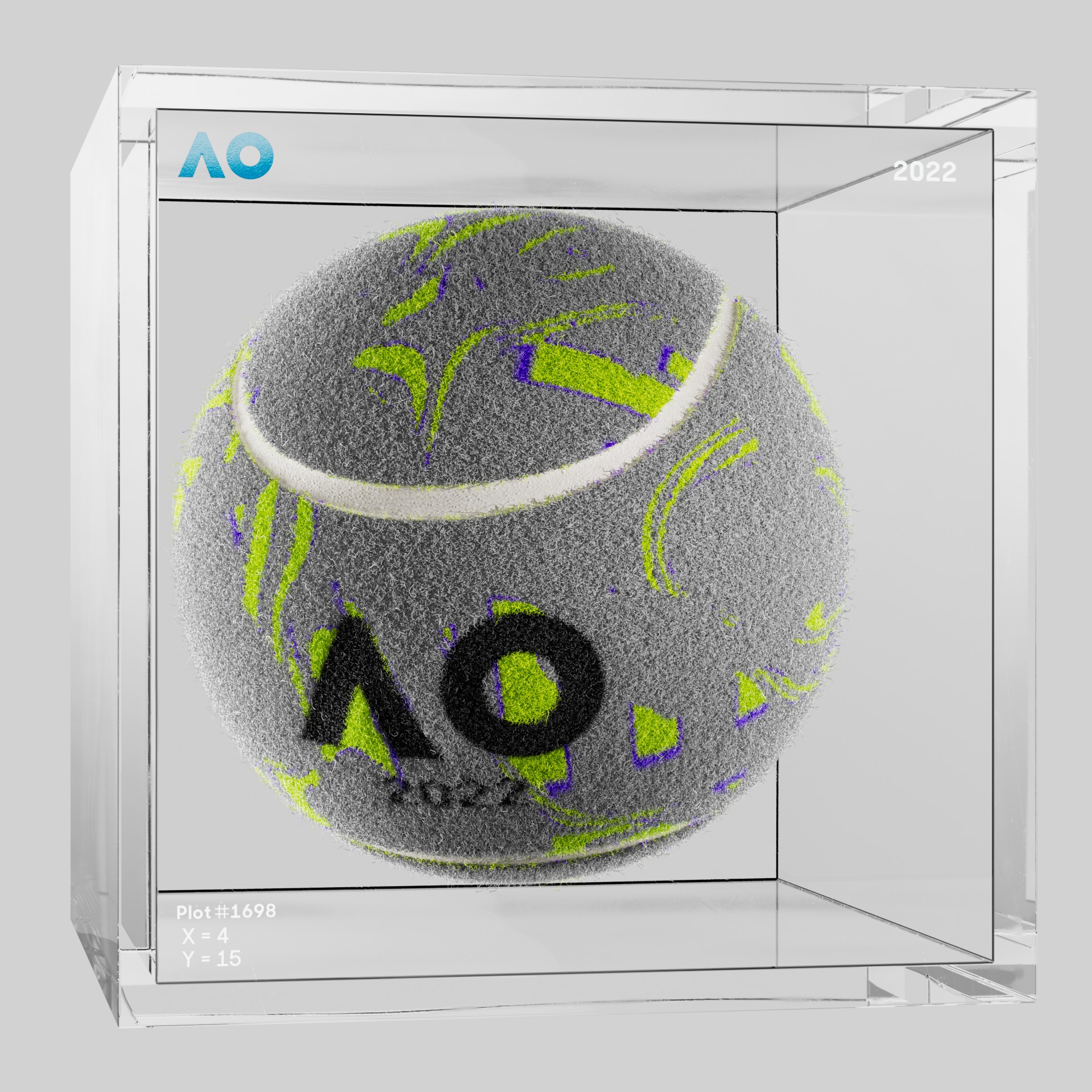 The Australian Open - The Australian Open Art Ball - AO Art Ball #2949 - NFT # 2949