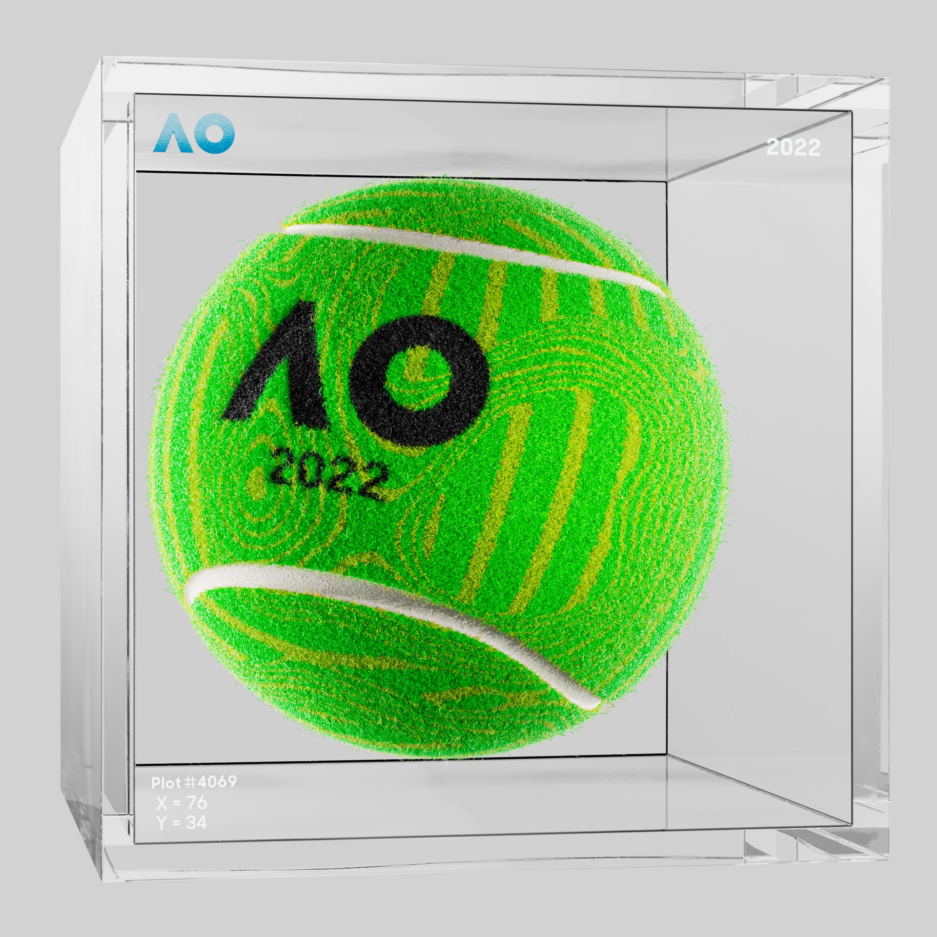 The Australian Open - The Australian Open Art Ball - AO Art Ball #295 - NFT # 295