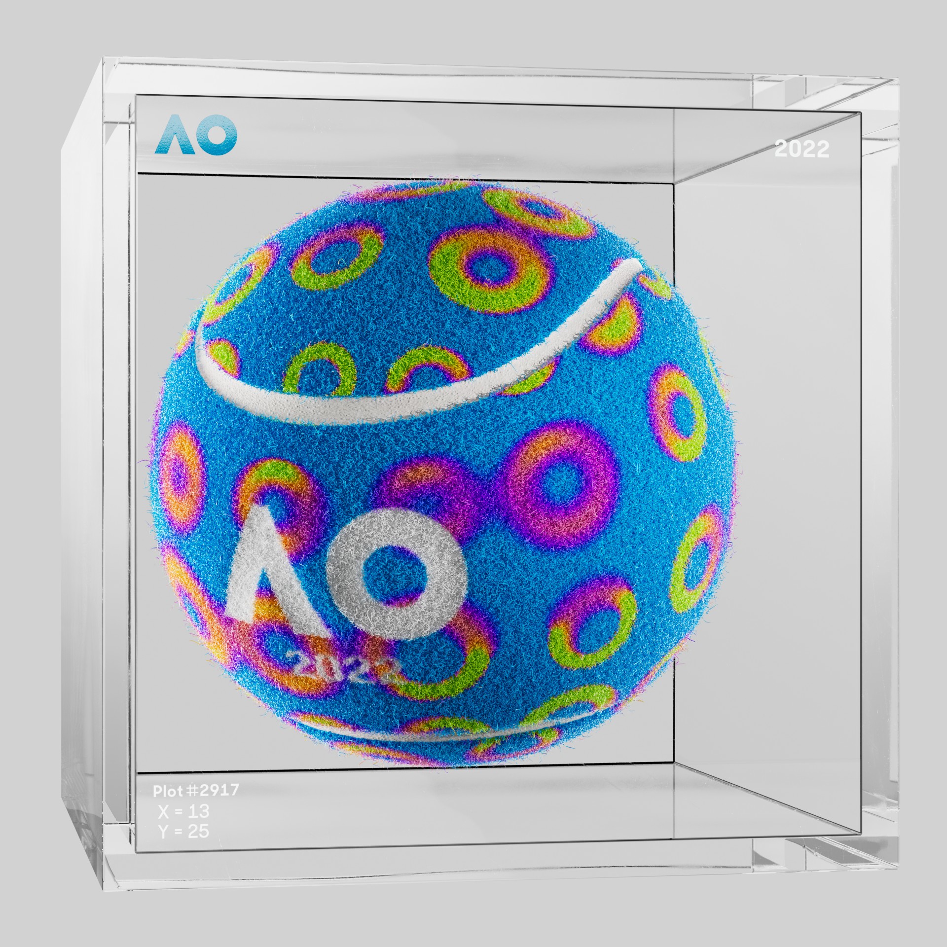 The Australian Open - The Australian Open Art Ball - AO Art Ball #2950 - NFT # 2950