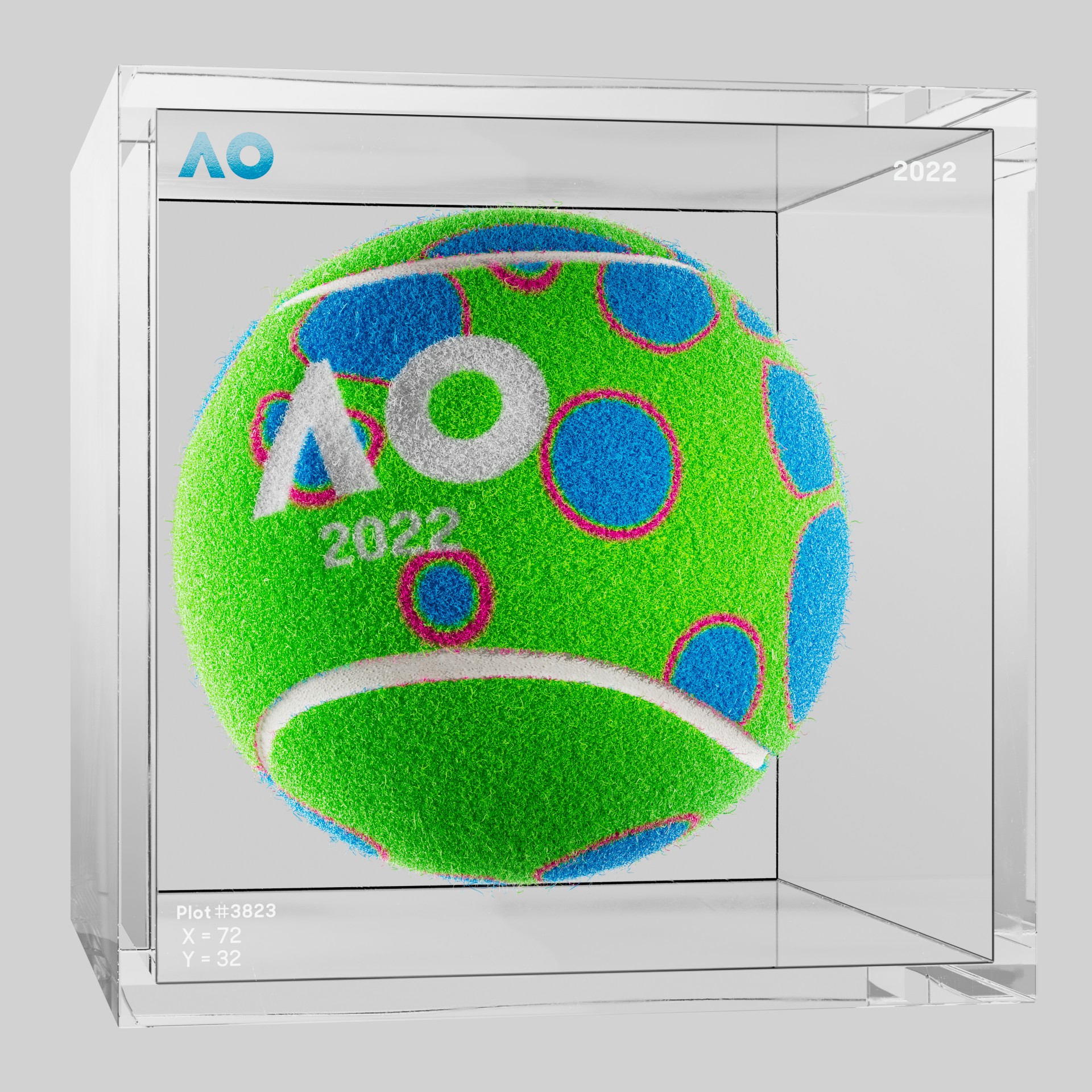The Australian Open - The Australian Open Art Ball - AO Art Ball #2952 - NFT # 2952
