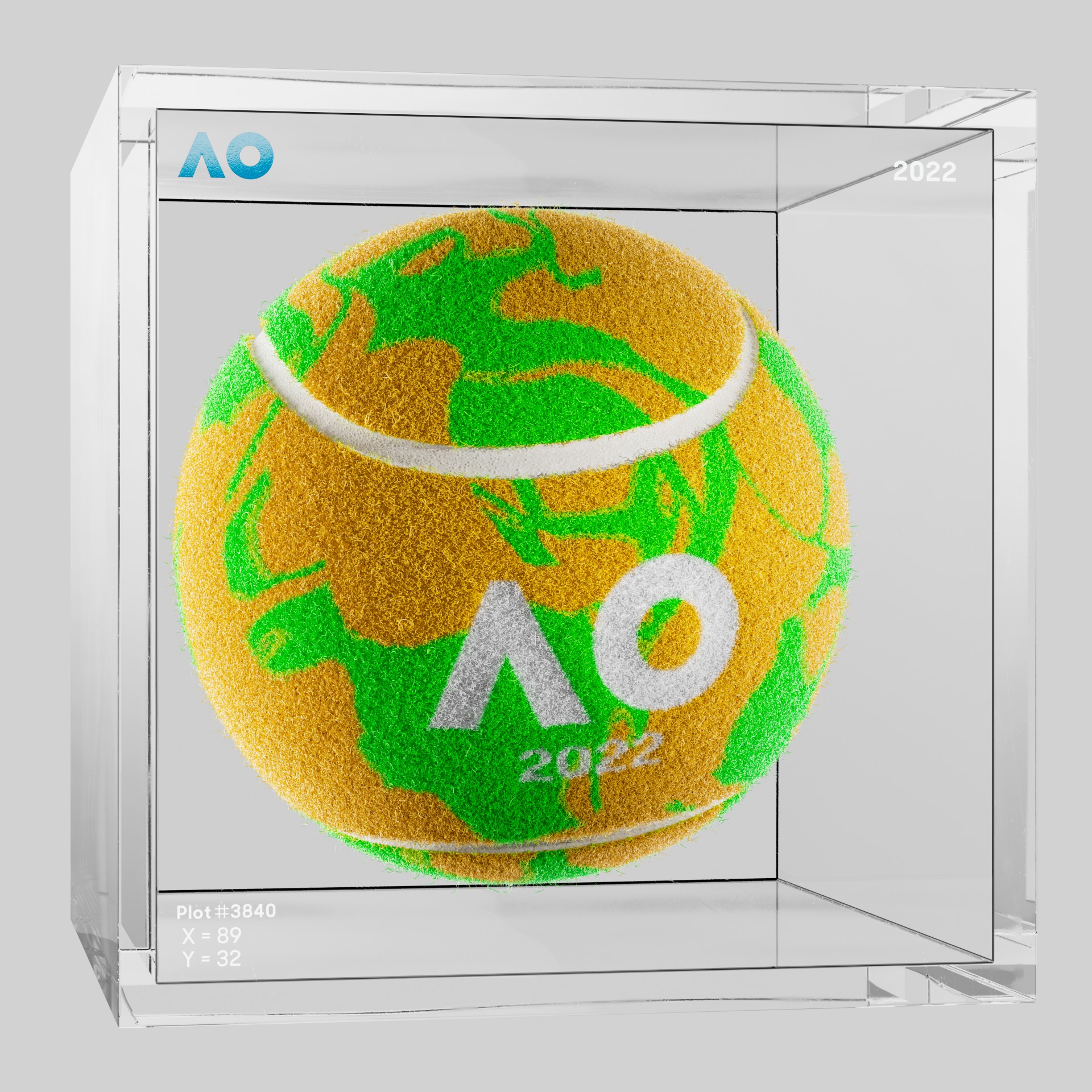 The Australian Open - The Australian Open Art Ball - AO Art Ball #2953 - NFT # 2953