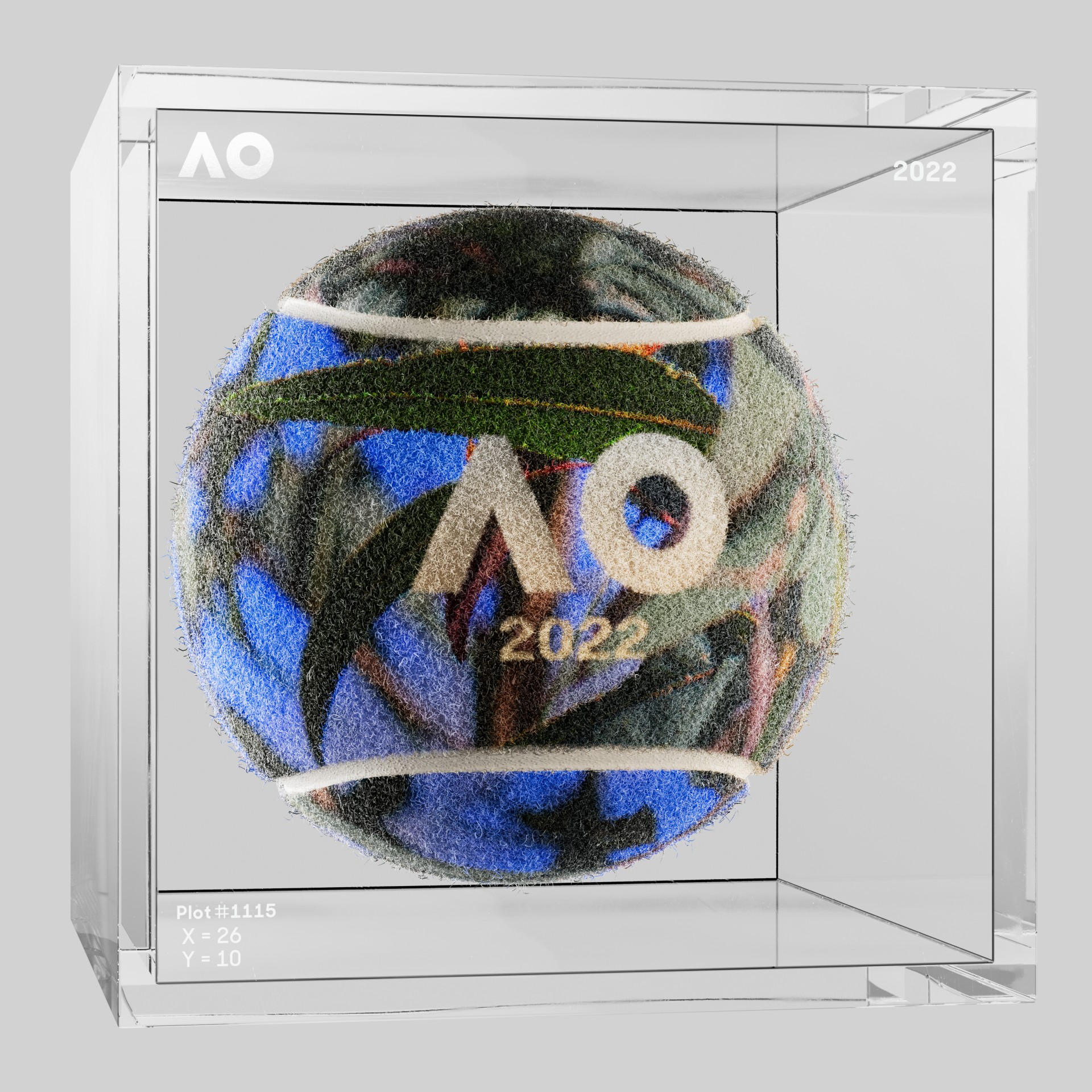 The Australian Open - The Australian Open Art Ball - AO Art Ball #2954 - NFT # 2954