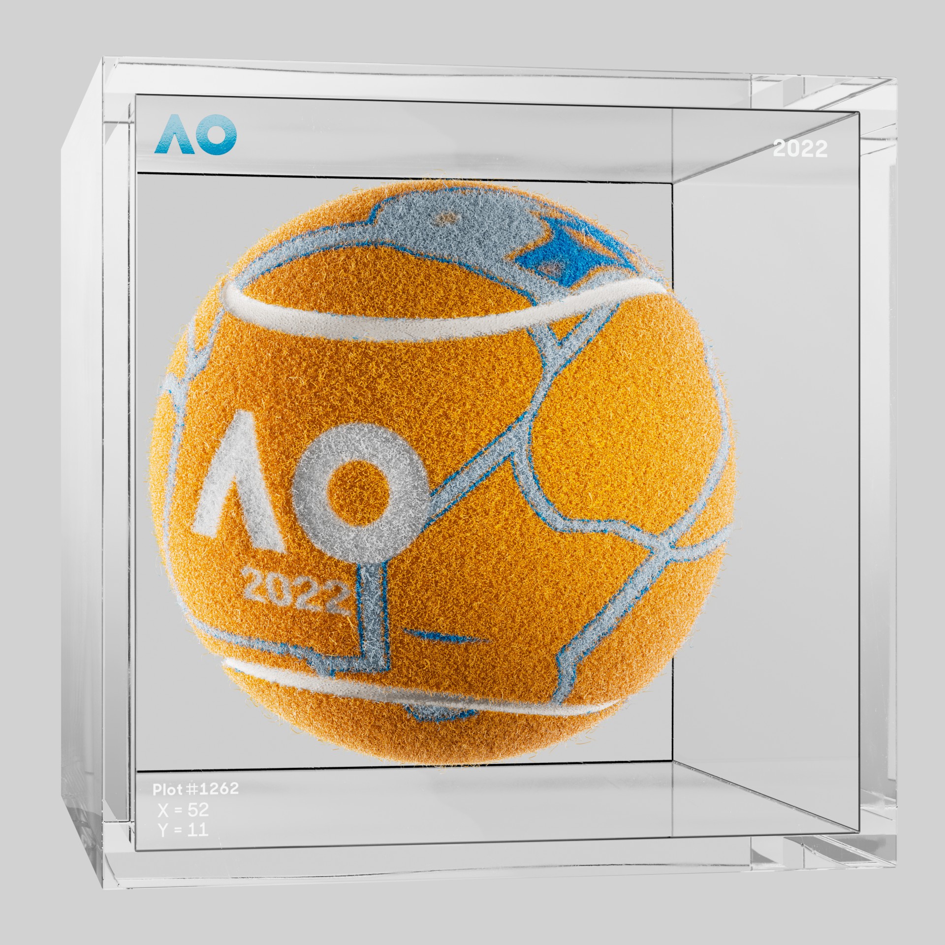 The Australian Open - The Australian Open Art Ball - AO Art Ball #2958 - NFT # 2958