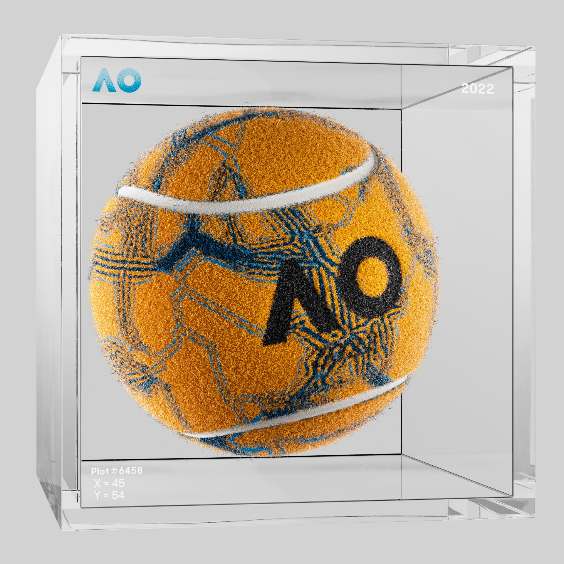 The Australian Open - The Australian Open Art Ball - AO Art Ball #2963 - NFT # 2963