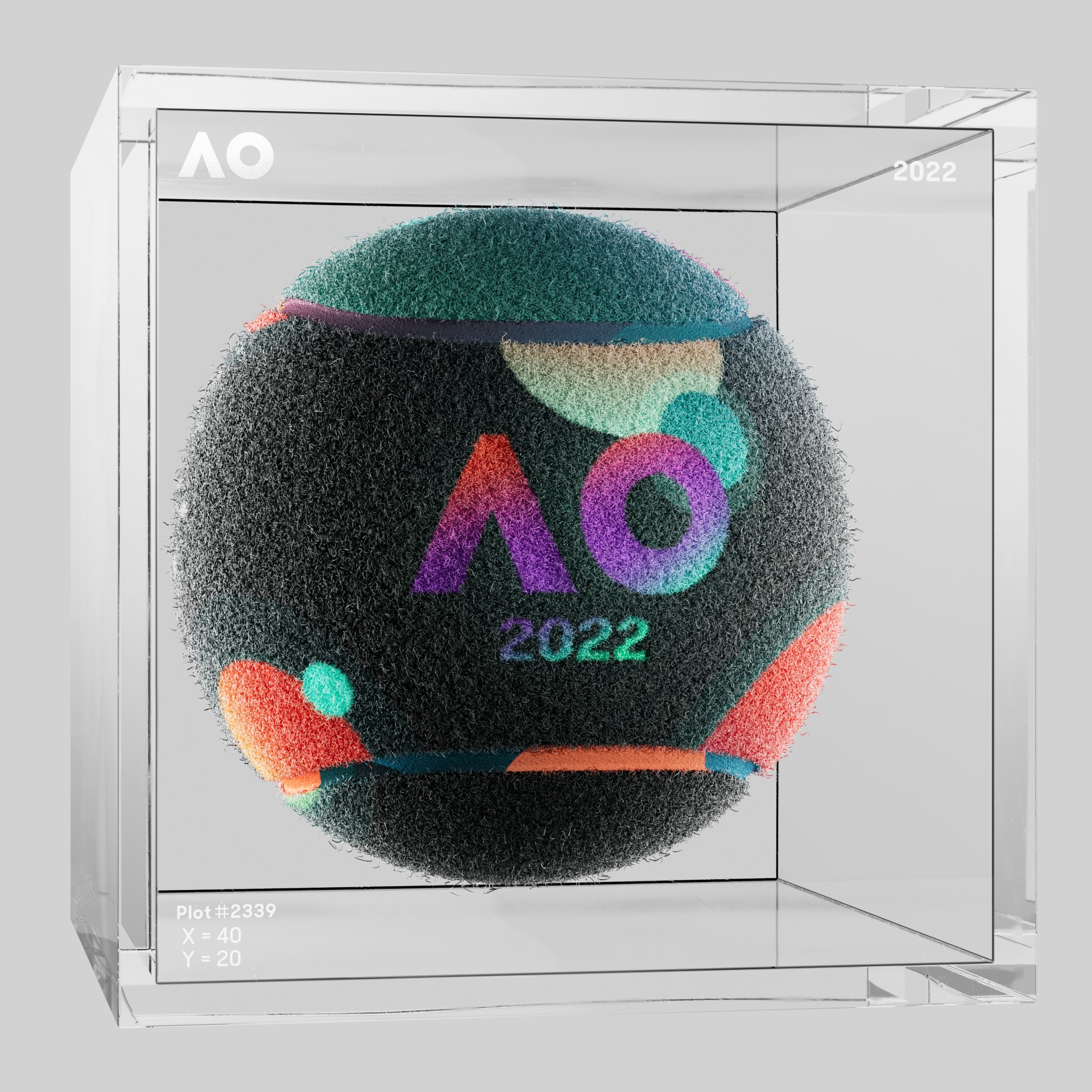 The Australian Open - The Australian Open Art Ball - AO Art Ball #2968 - NFT # 2968